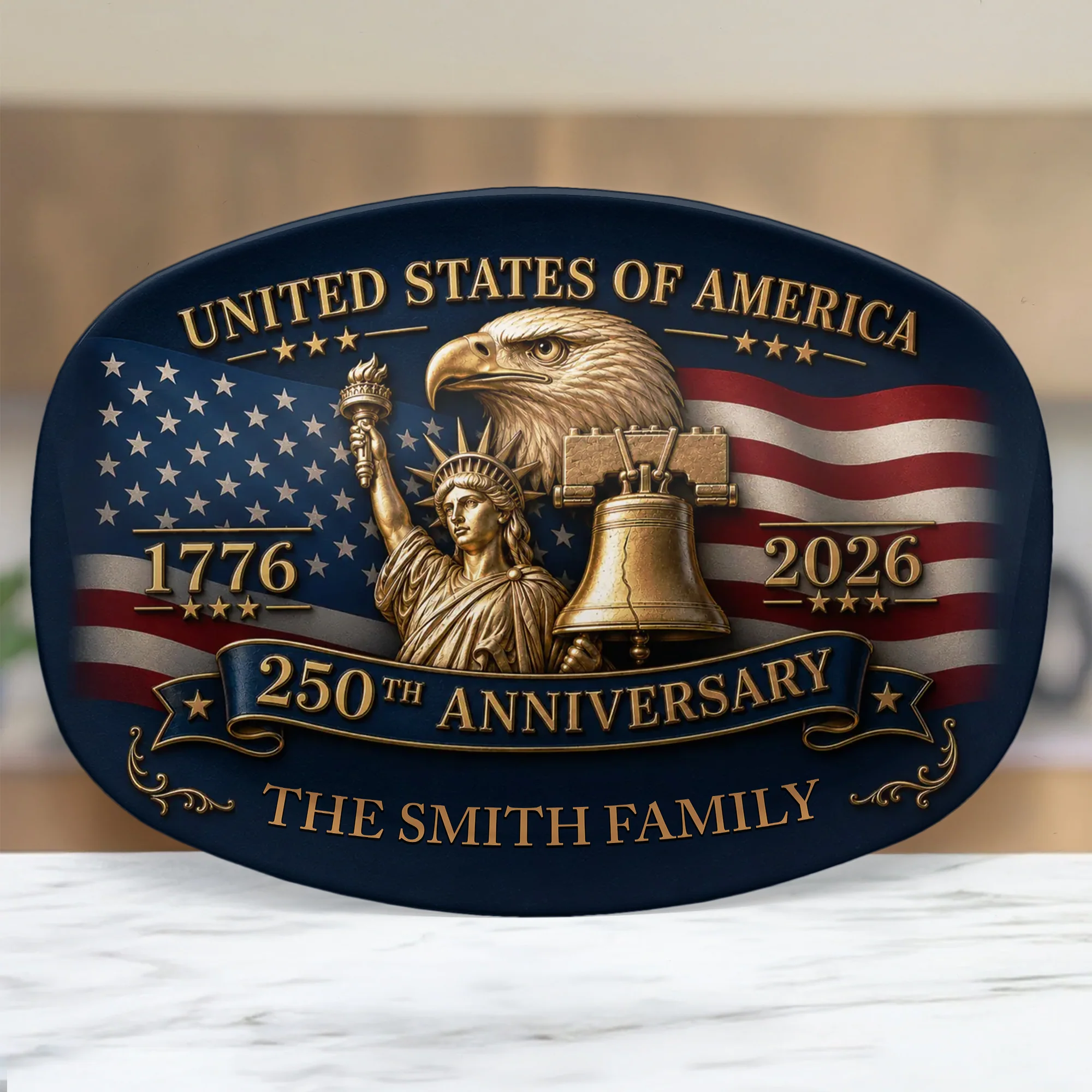United States Of America 250Th Anniversary - Personalized Platter - Image 2