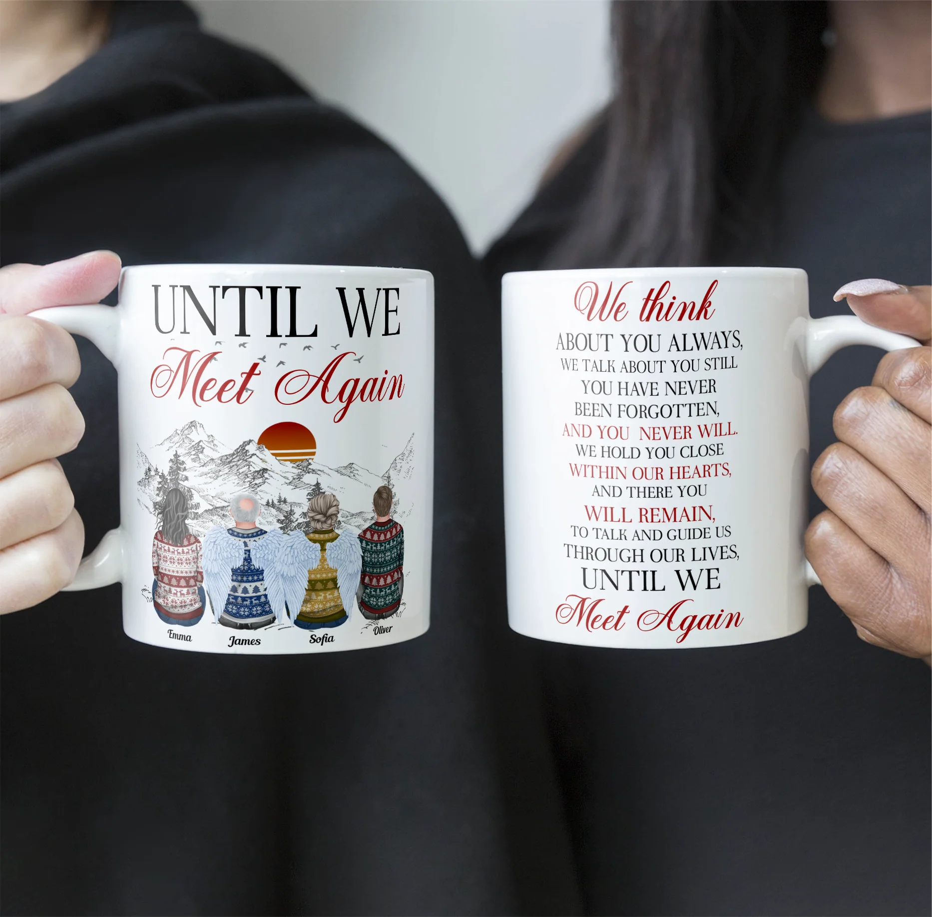 Until We Meet Again Memorial Gift - Personalized Mug - Image 2