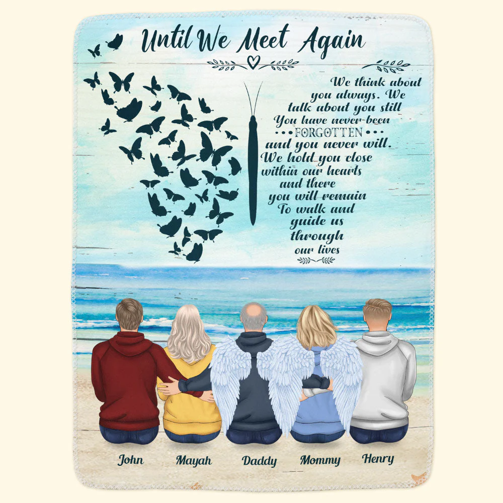 Until We Meet Again - Personalized Memory Blanket - Image 3