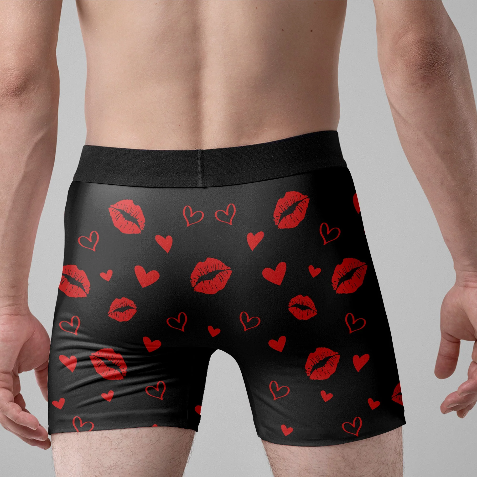 Unwrap Your Presents With Care - Personalized Photo Men's Boxer Briefs - Image 5