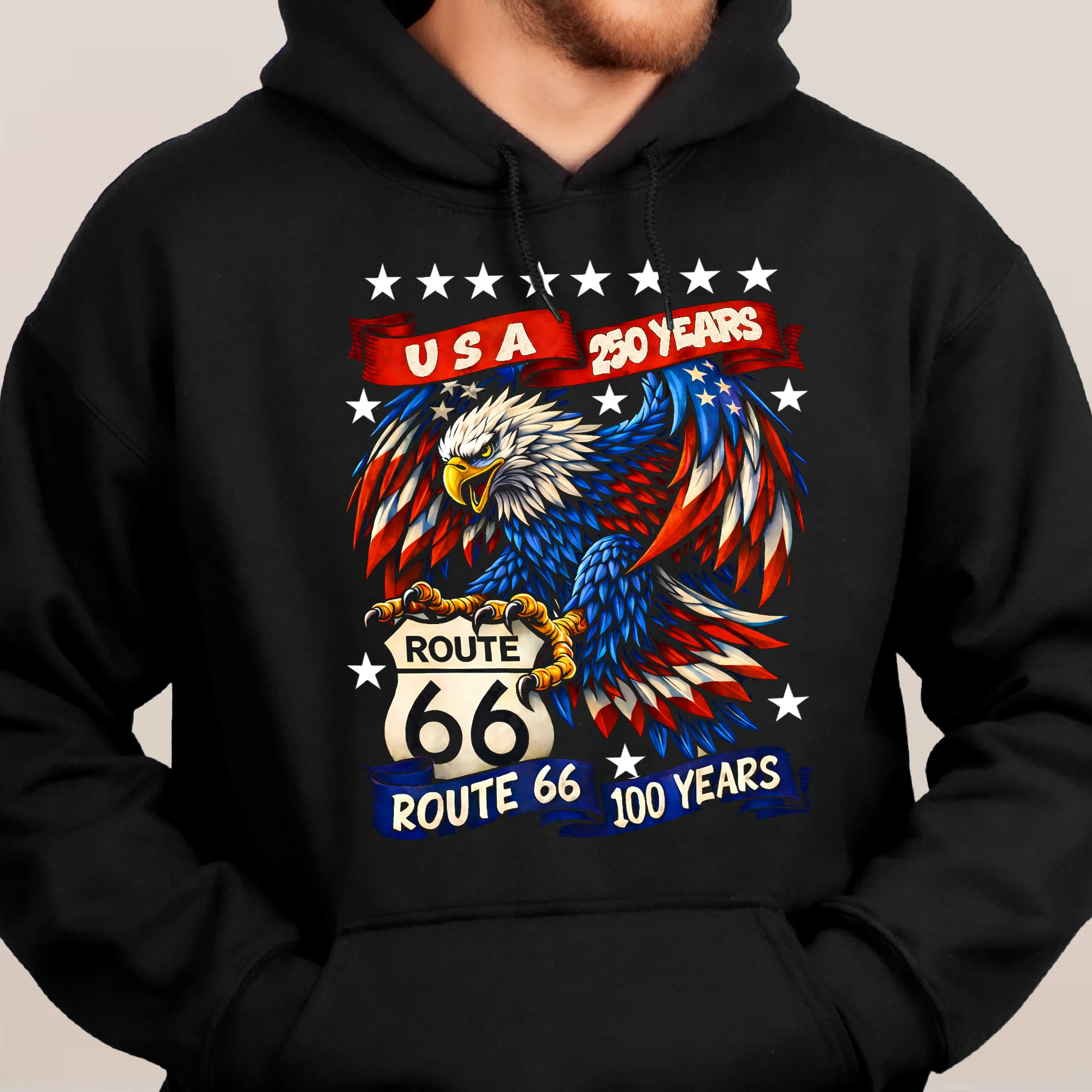 USA 250 Route 66 100 Years - Shirt - Image 6