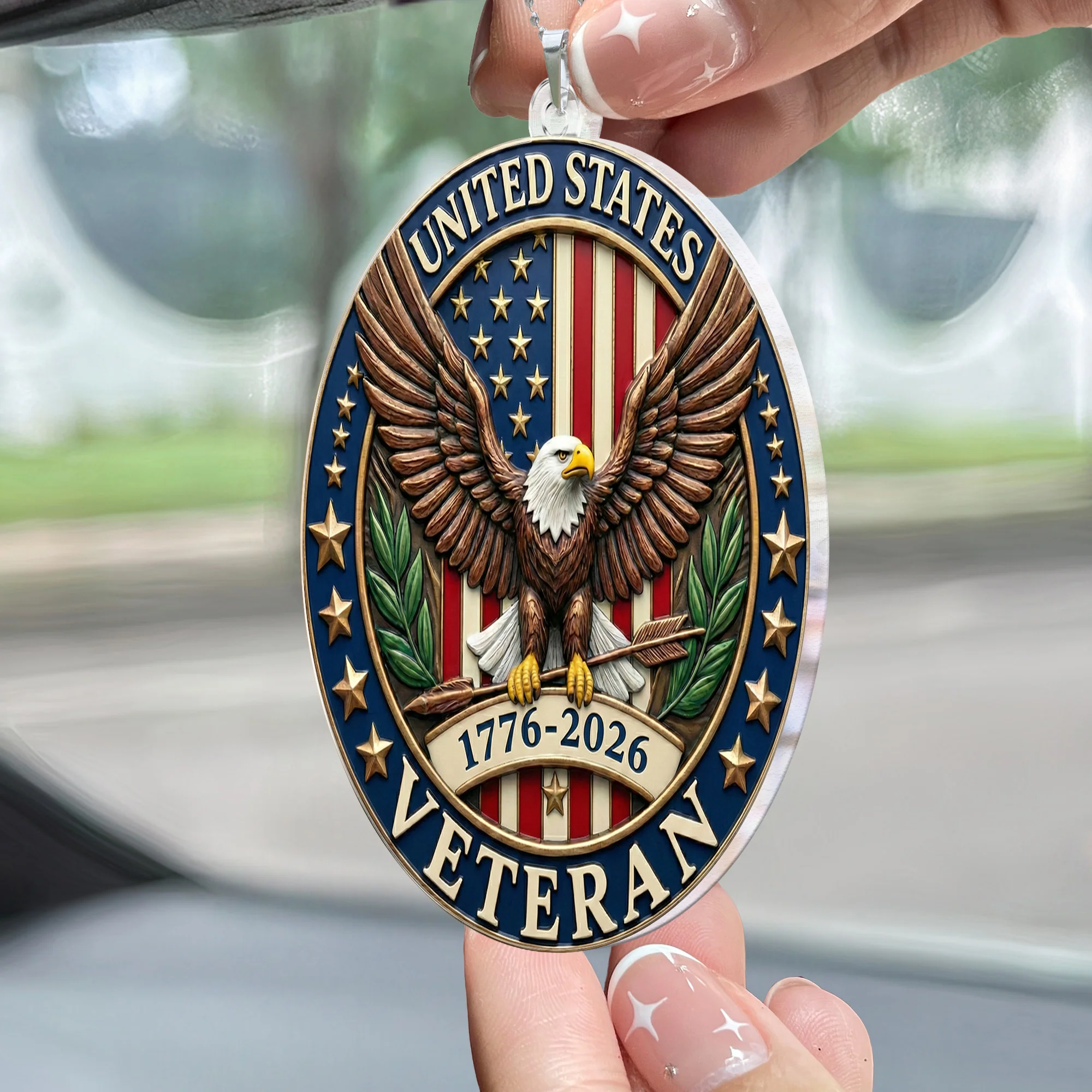 USA 250th Anniversary - Personalized Rear View Mirror Accessory - Image 2