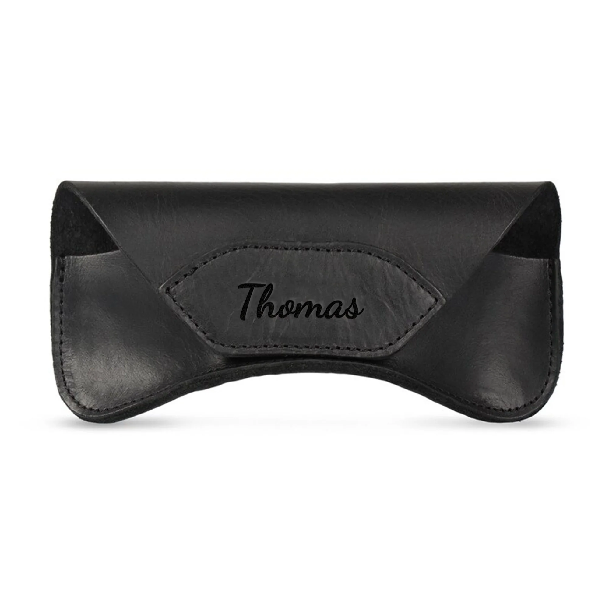 Vintage Custom Name, Initial For Men, Grandpa, Husband, Dad - Personalized Leather Glasses Case - Image 3