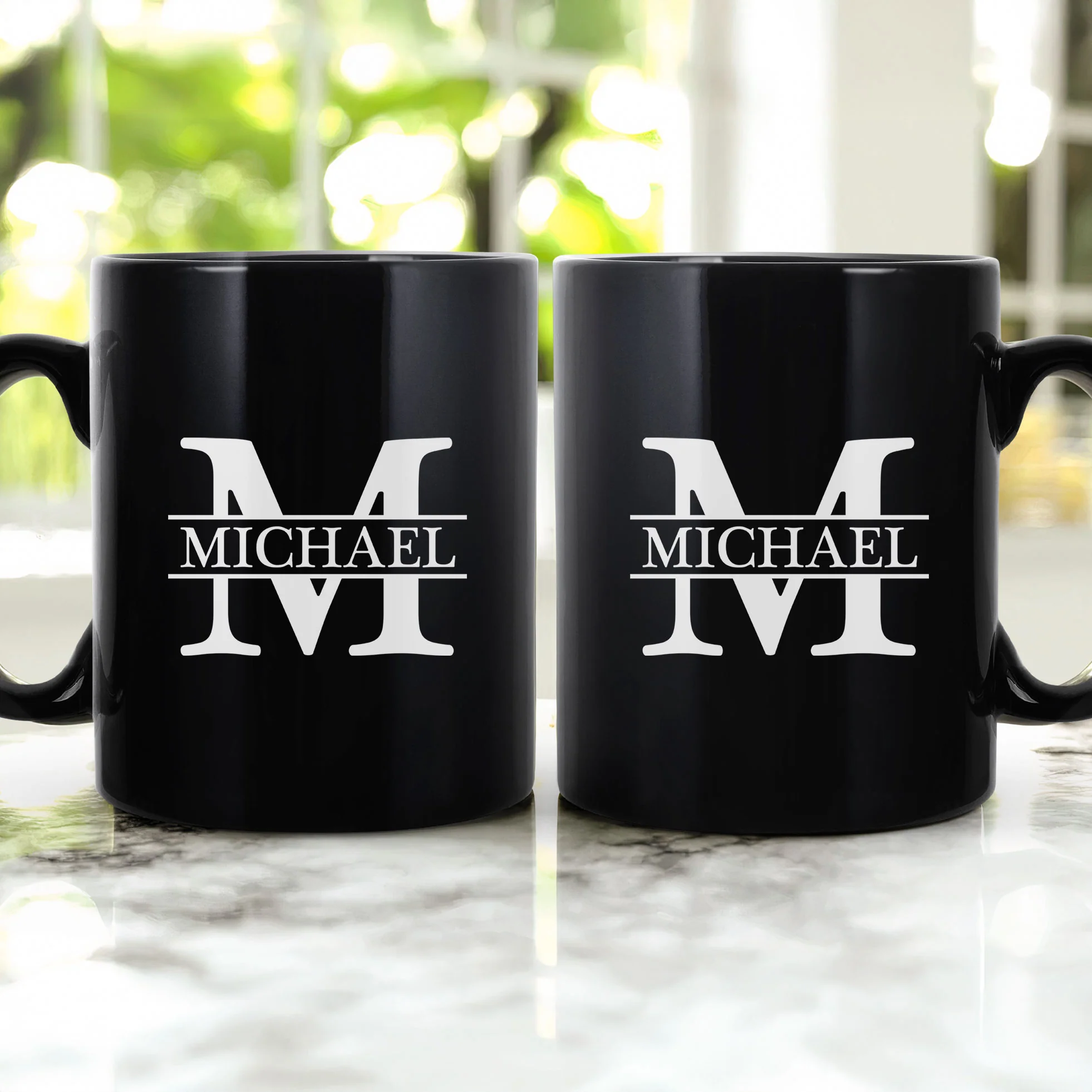Vintage Monogram - Coworker Gifts - Personalized Mug - Image 2