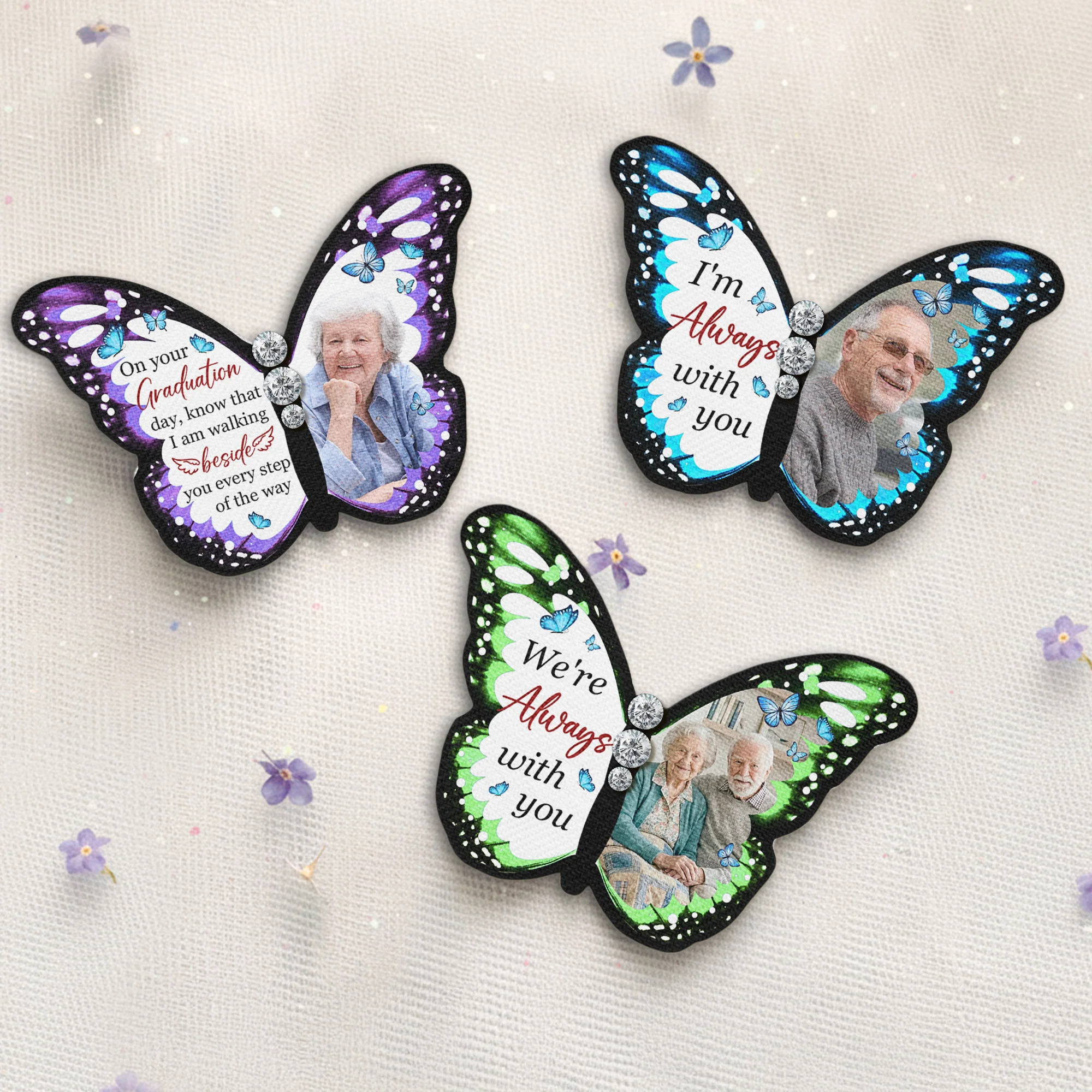 Walking Beside You Graduation Gift For Her, Him - Personalized Brooch - Image 2