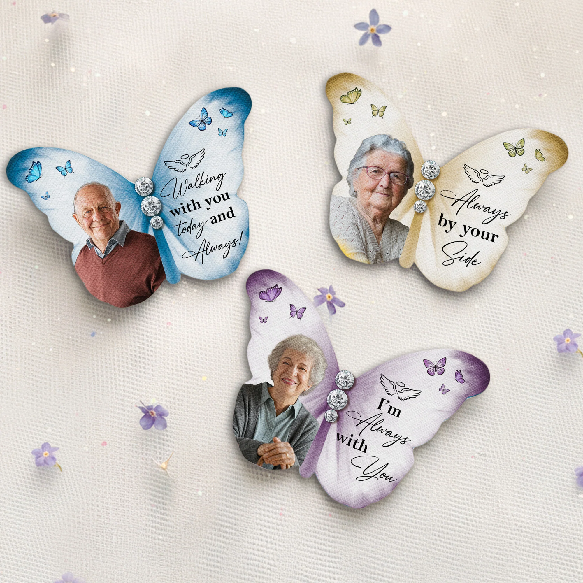 Walking With You Today And Always - Personalized Brooch - Image 2