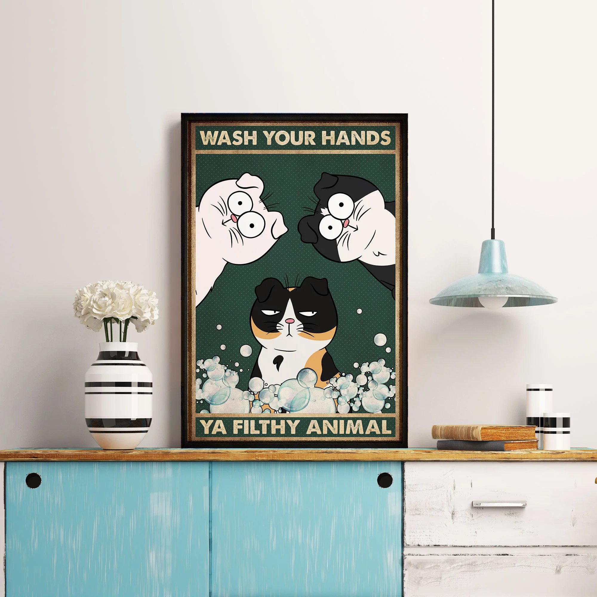 Wash Your Hands Ya Filthy Animal - Personalized Poster - Image 2