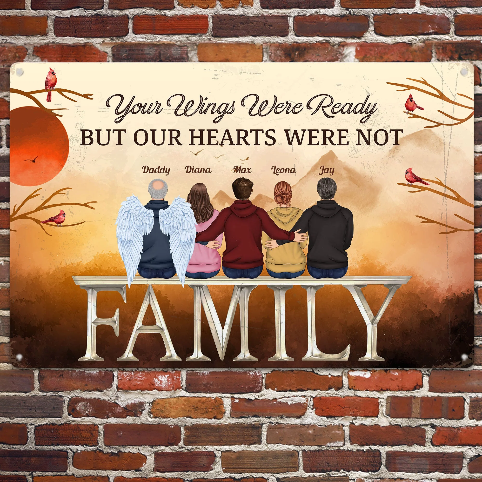 We Are Always With You - Personalized Metal Sign - Image 2