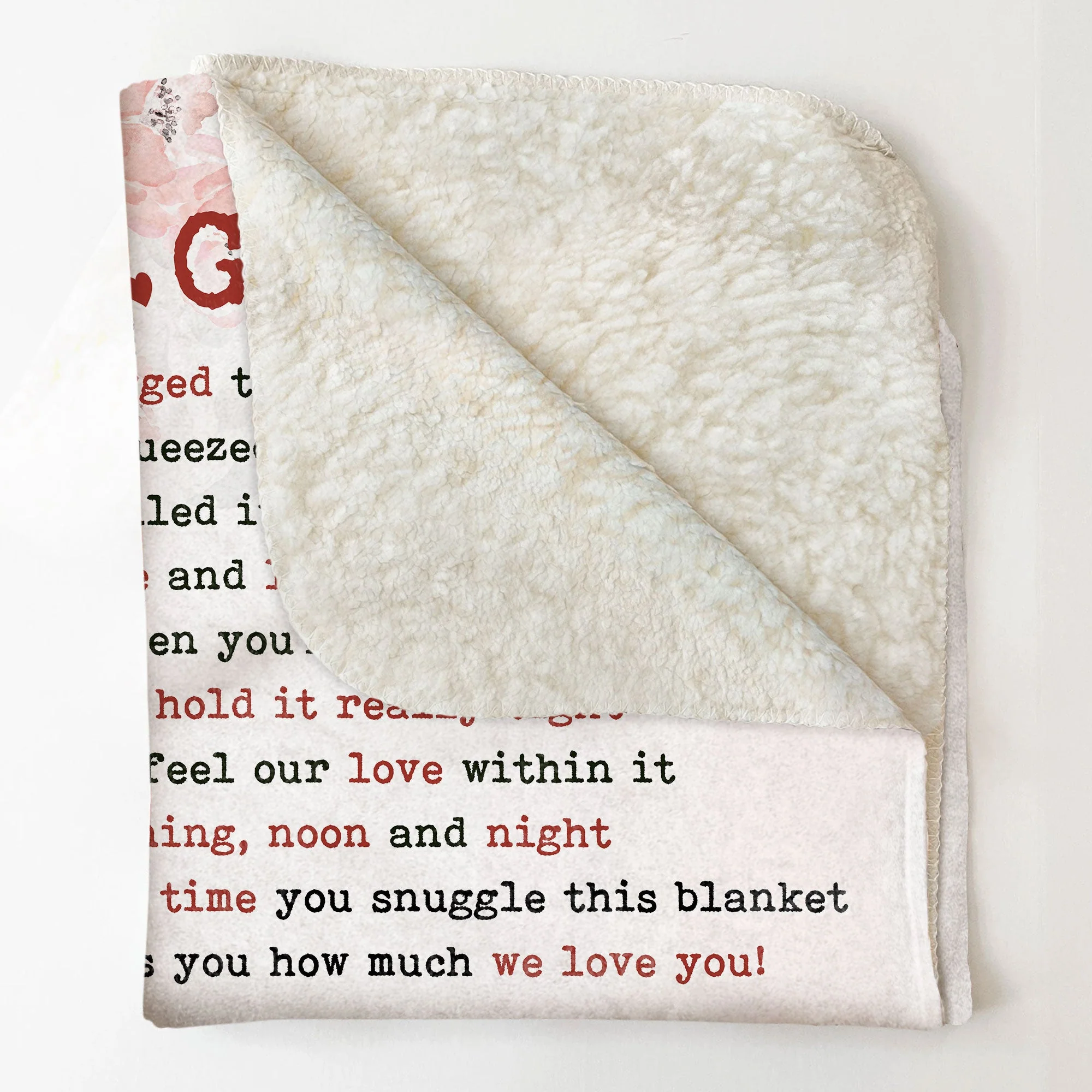 We Hugged This Little Blanket - From 15 Up To 21 Kids - Personalized Blanket - Birthday Mother's Day Gift For Grandma, Nana, Mom - Gift From Grandkids - Image 4