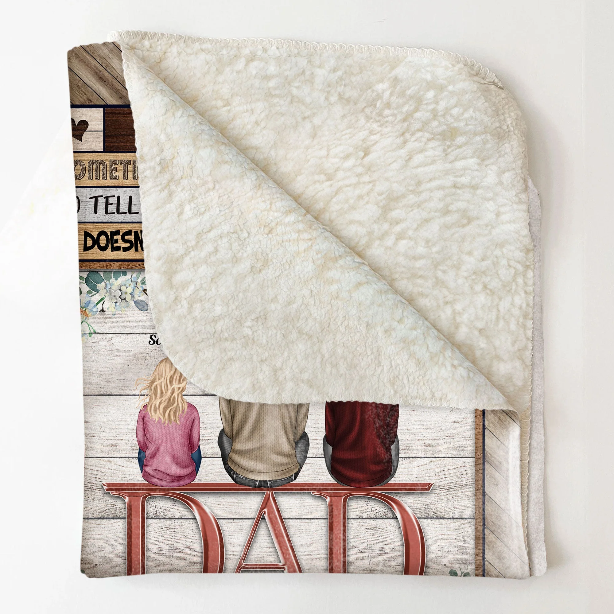 We Love And Appreciate You Always - Personalized Blanket - Christmas Birthday Gift For Dad, Gift From Sons And Daughters - Image 4