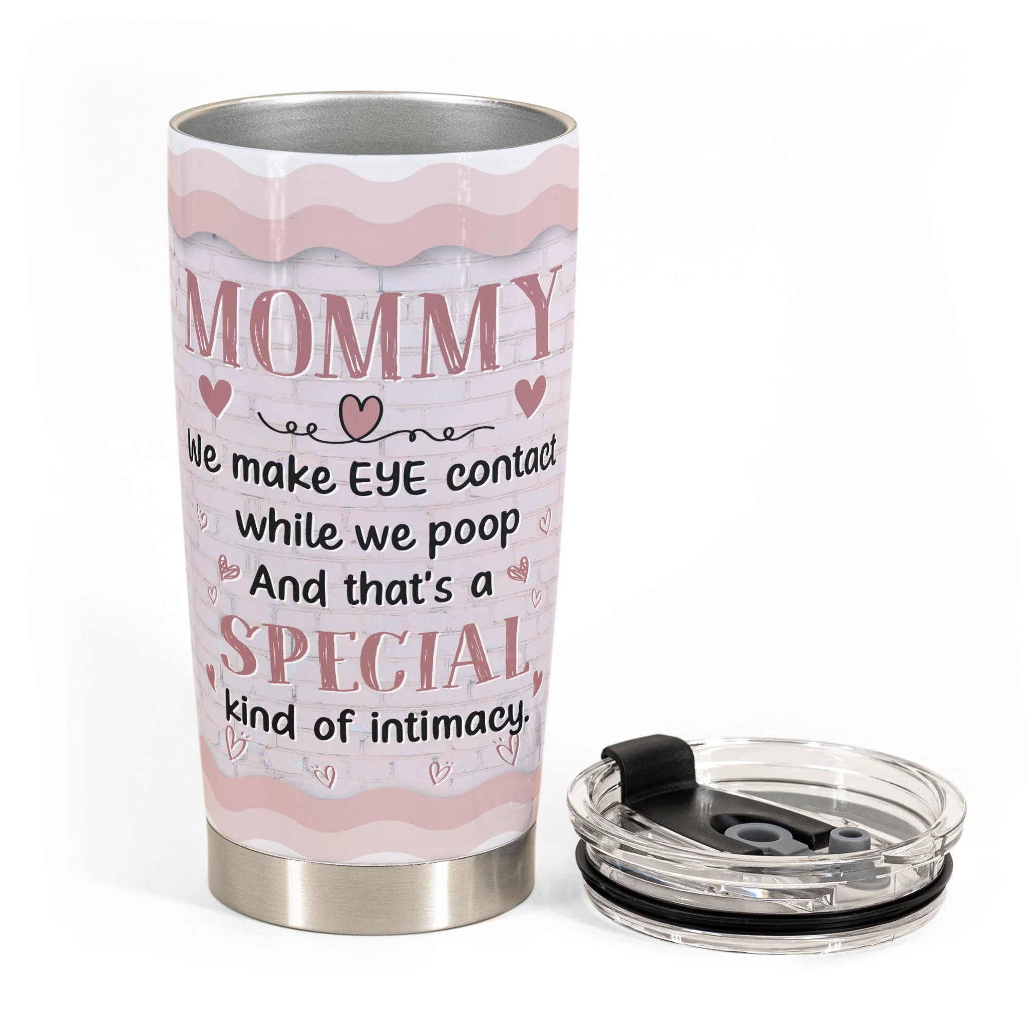 We Love You A Hole Lot - Personalized Tumbler Cup - Birthday, Funny Gift For Cat Mom, Cat Lovers - Image 2