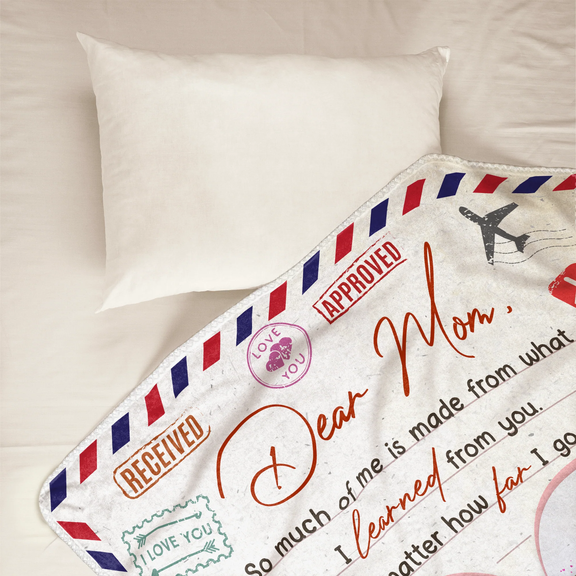 We Love You With All Our Hearts - Personalized Blanket - Image 3