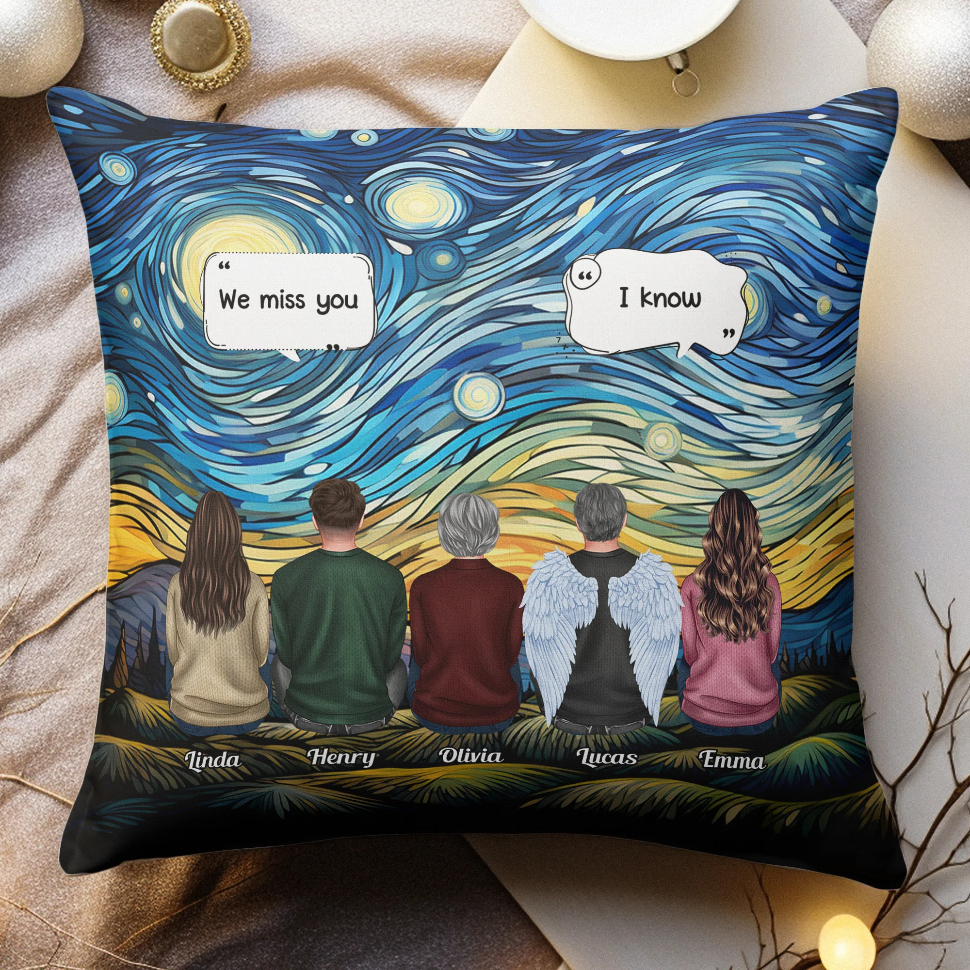 We Miss You I'm Always With You Memorial Gift - Personalized Pillow (Insert Included)