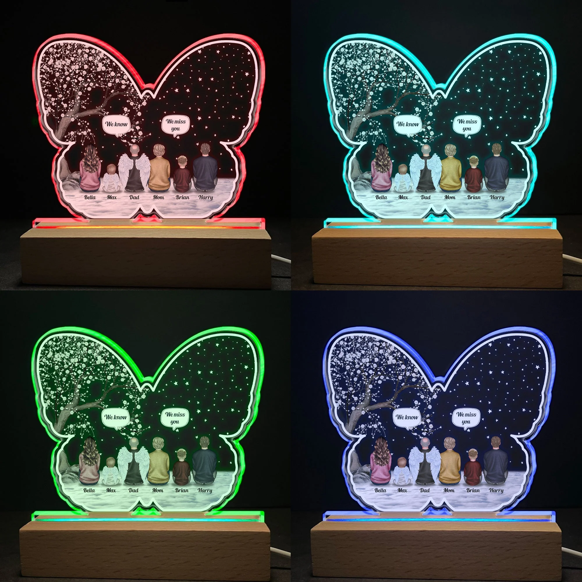 We Miss You - Personalized LED Light - Image 3