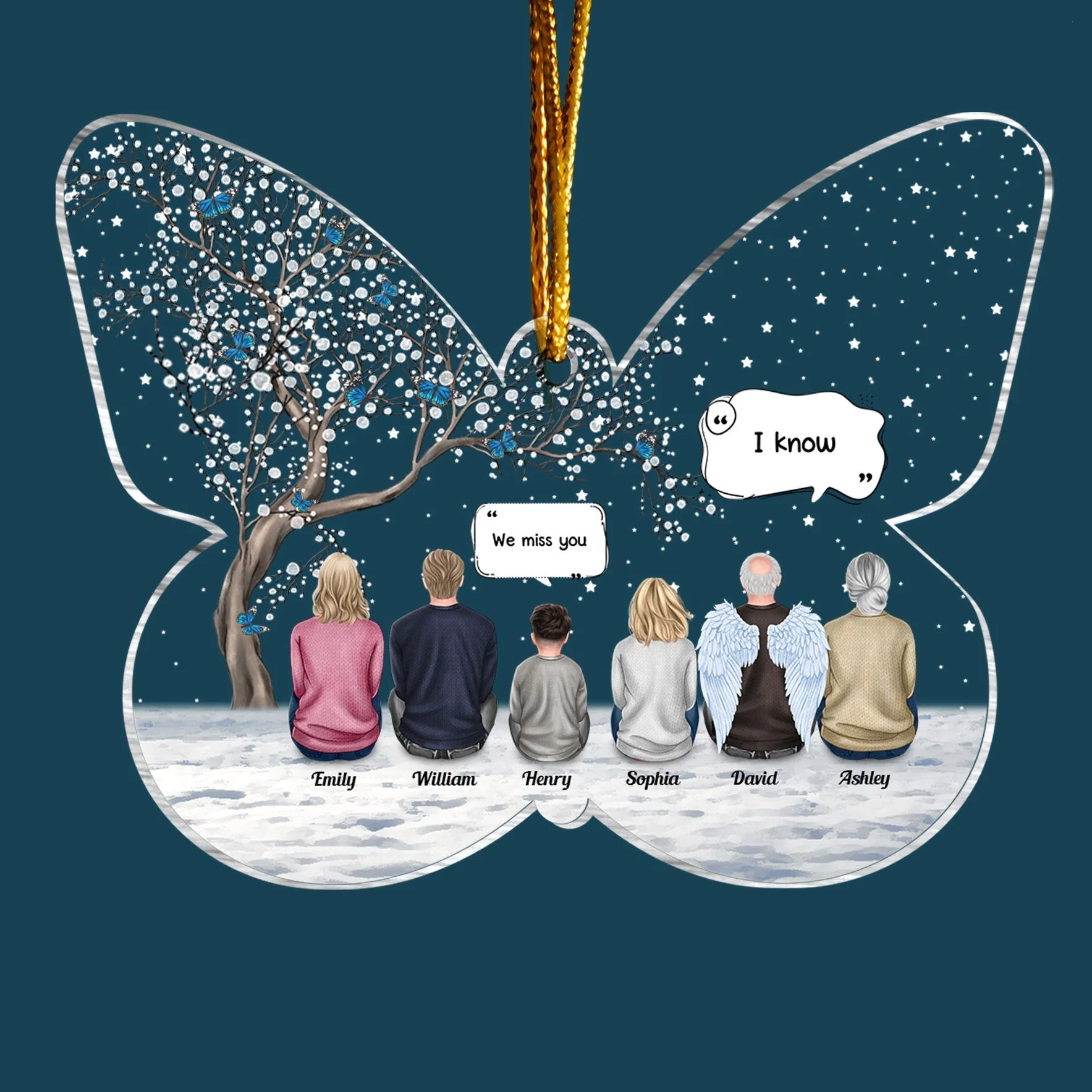 We Miss You - Personalized Memorial Ornament - Image 2