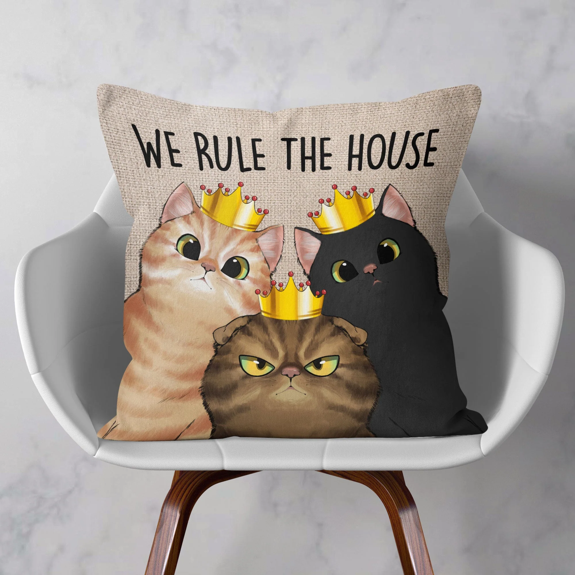 We Rule The House - Personalized Pillow (Insert Included) - Image 2