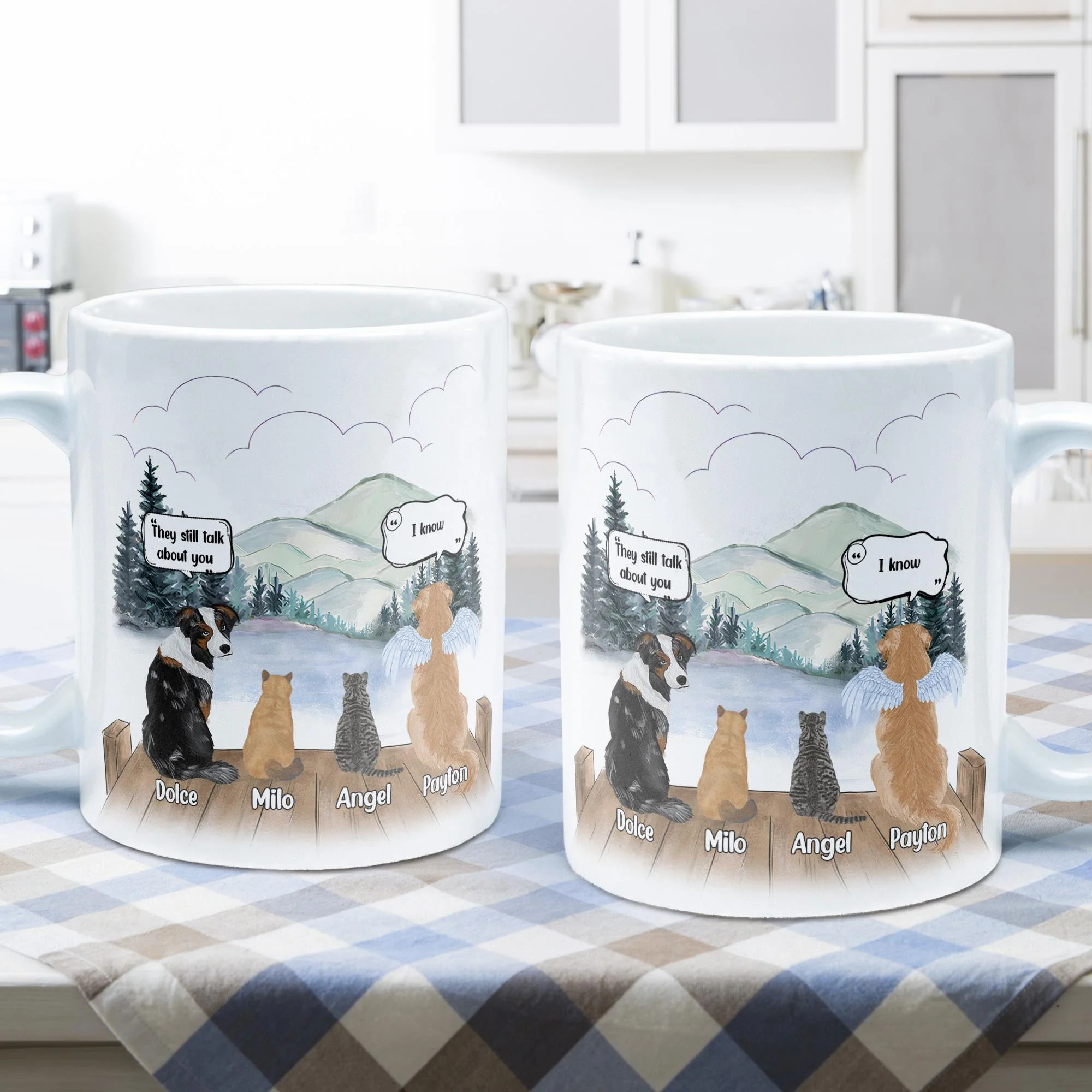 We Still Think About You - Personalized Mug - Memorial, Loving Gift For Pet Loss Owners, Pet Lovers - Image 2