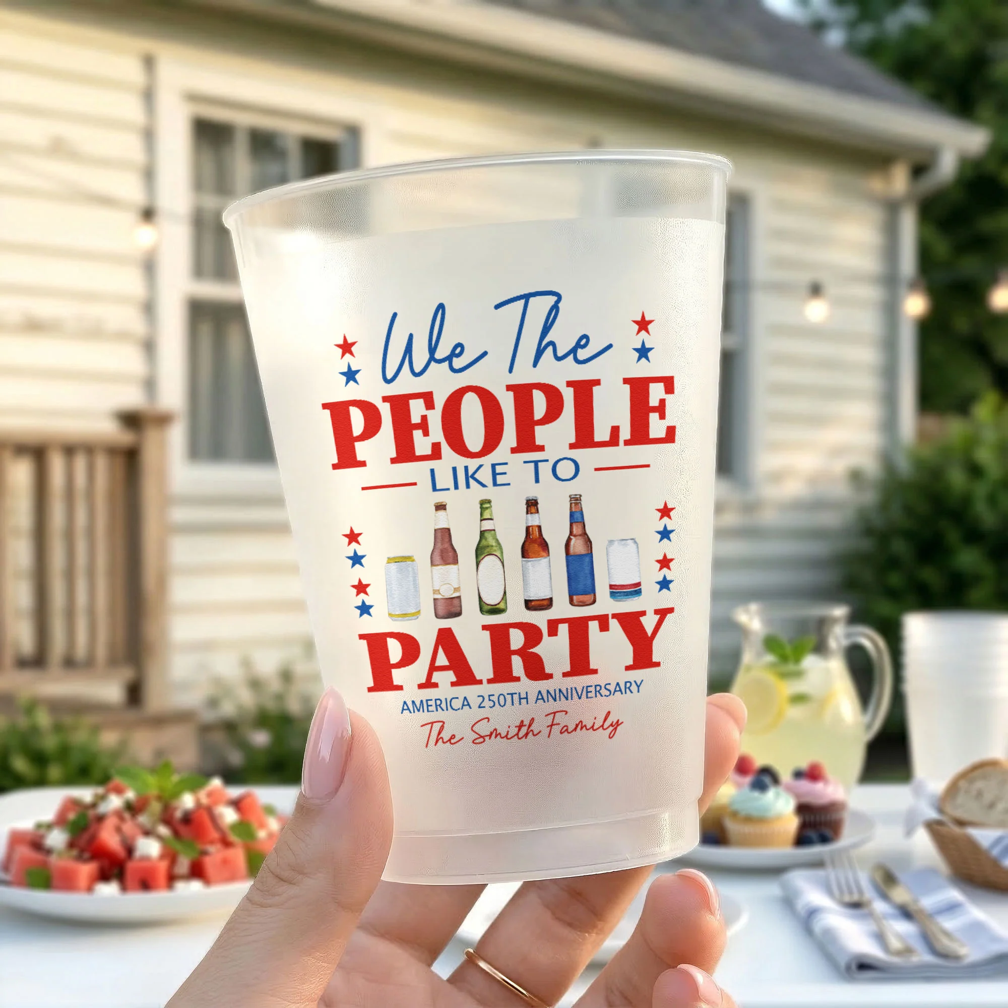 We The People Like To Party - Personalized Cups - Image 2