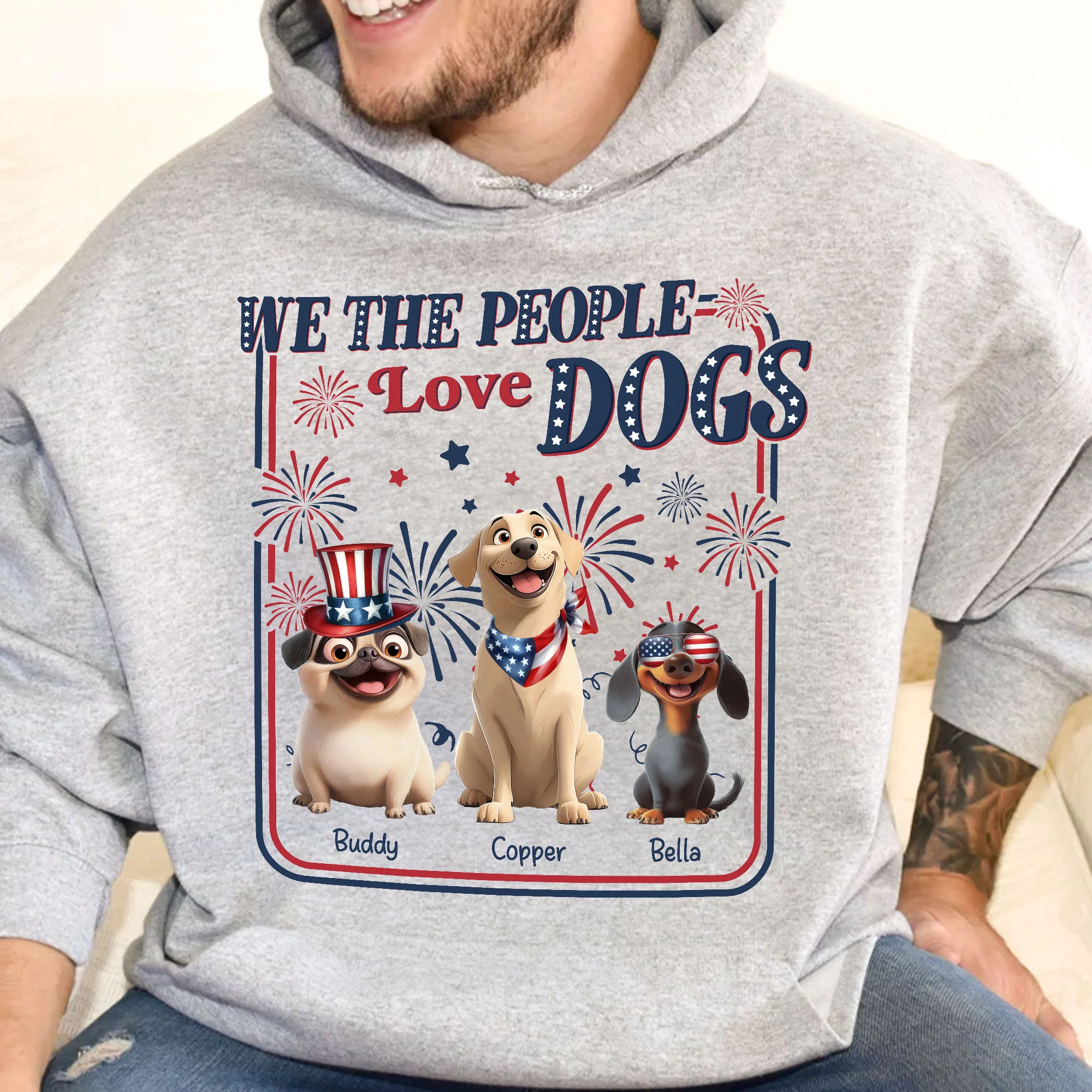 We The People Love Dogs - Personalized Shirt - Image 8