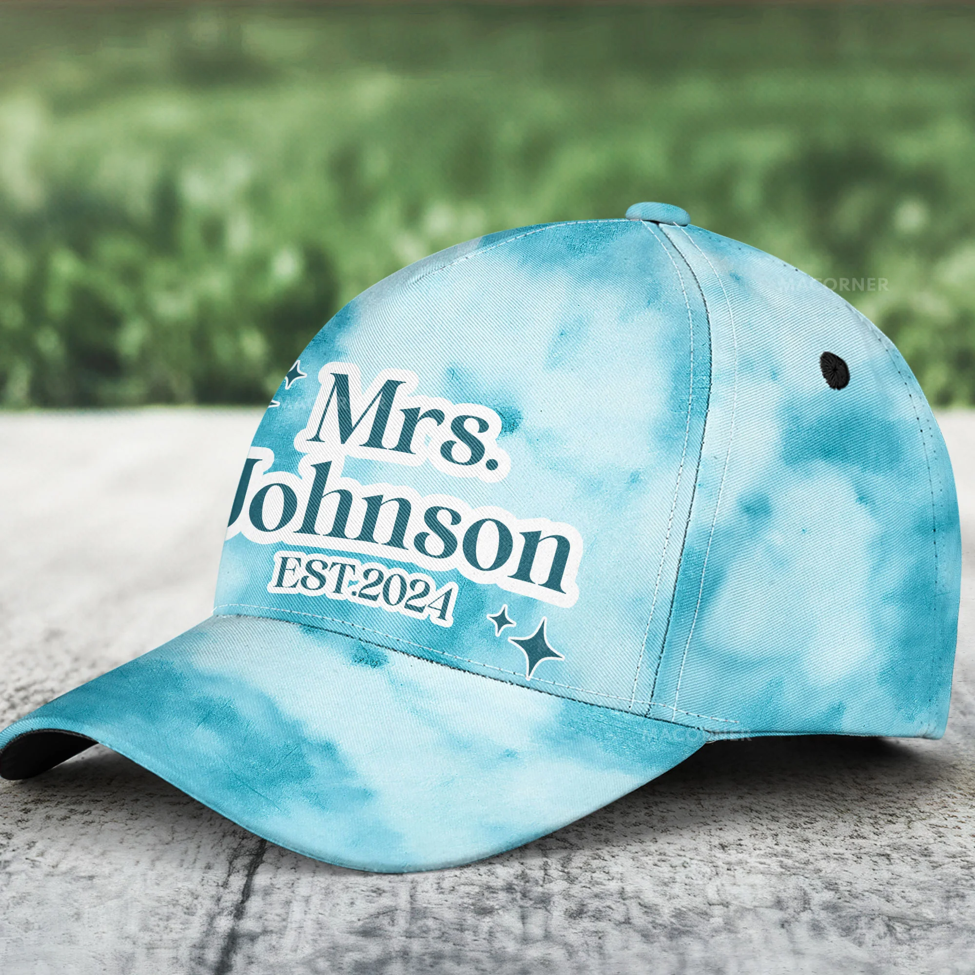 Wedding Gift Mr & Mrs - Personalized Classic Cap - Image 7