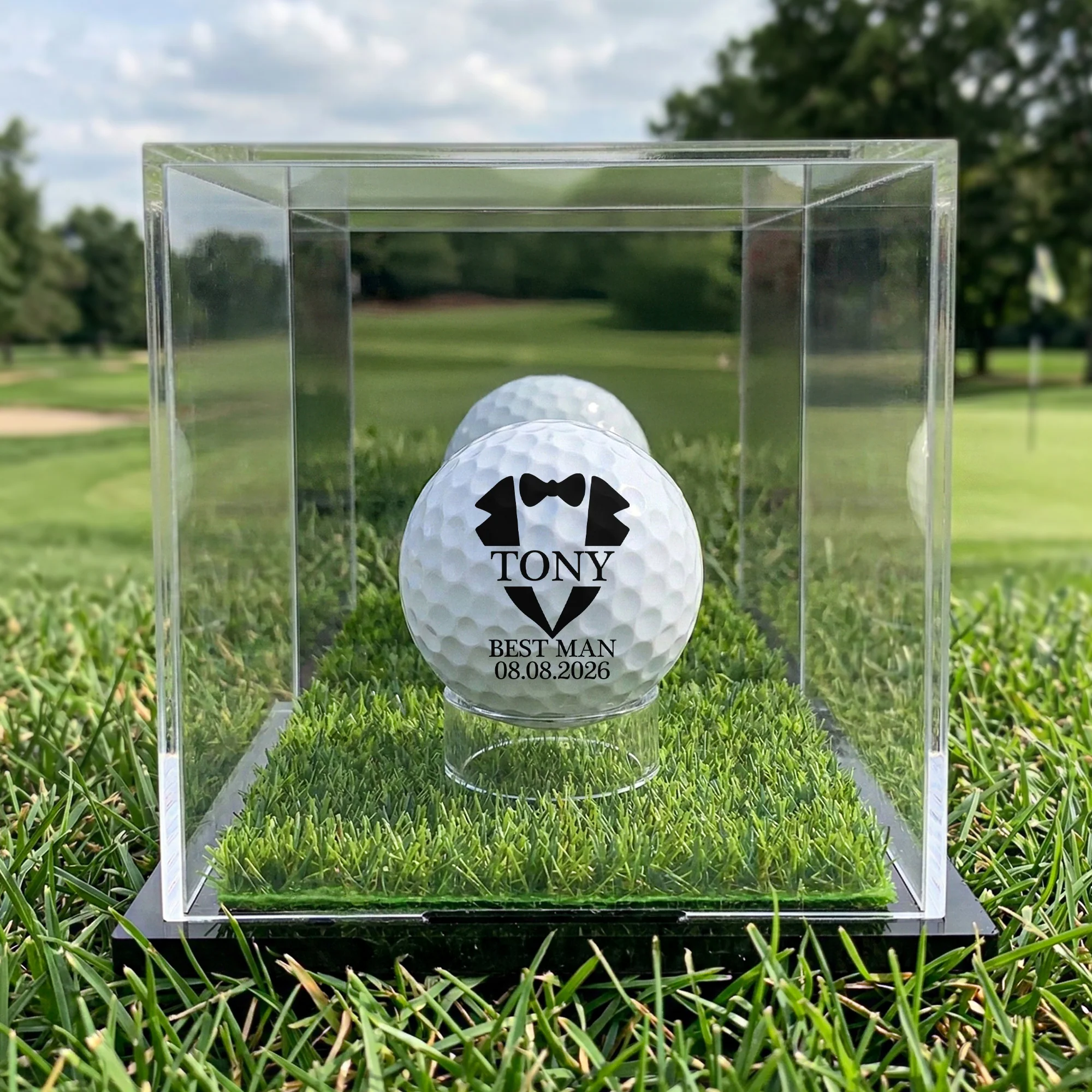 Wedding Gifts For Groomsman Best Man Bachelor Party Gifts - Personalized Golf Ball - Image 3