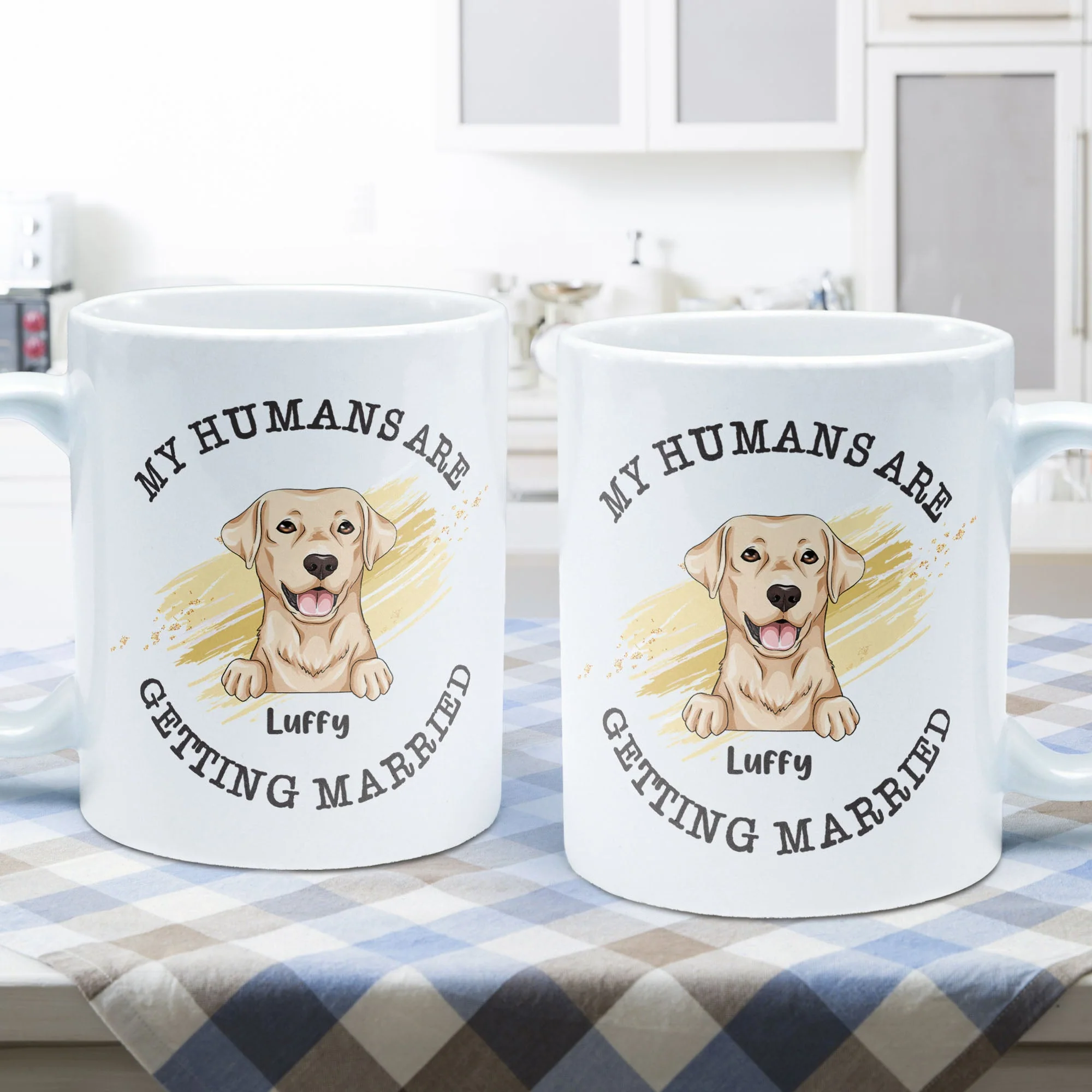 Wedding Gifts - My Humans Are Getting Married - Personalized Mug - Image 7