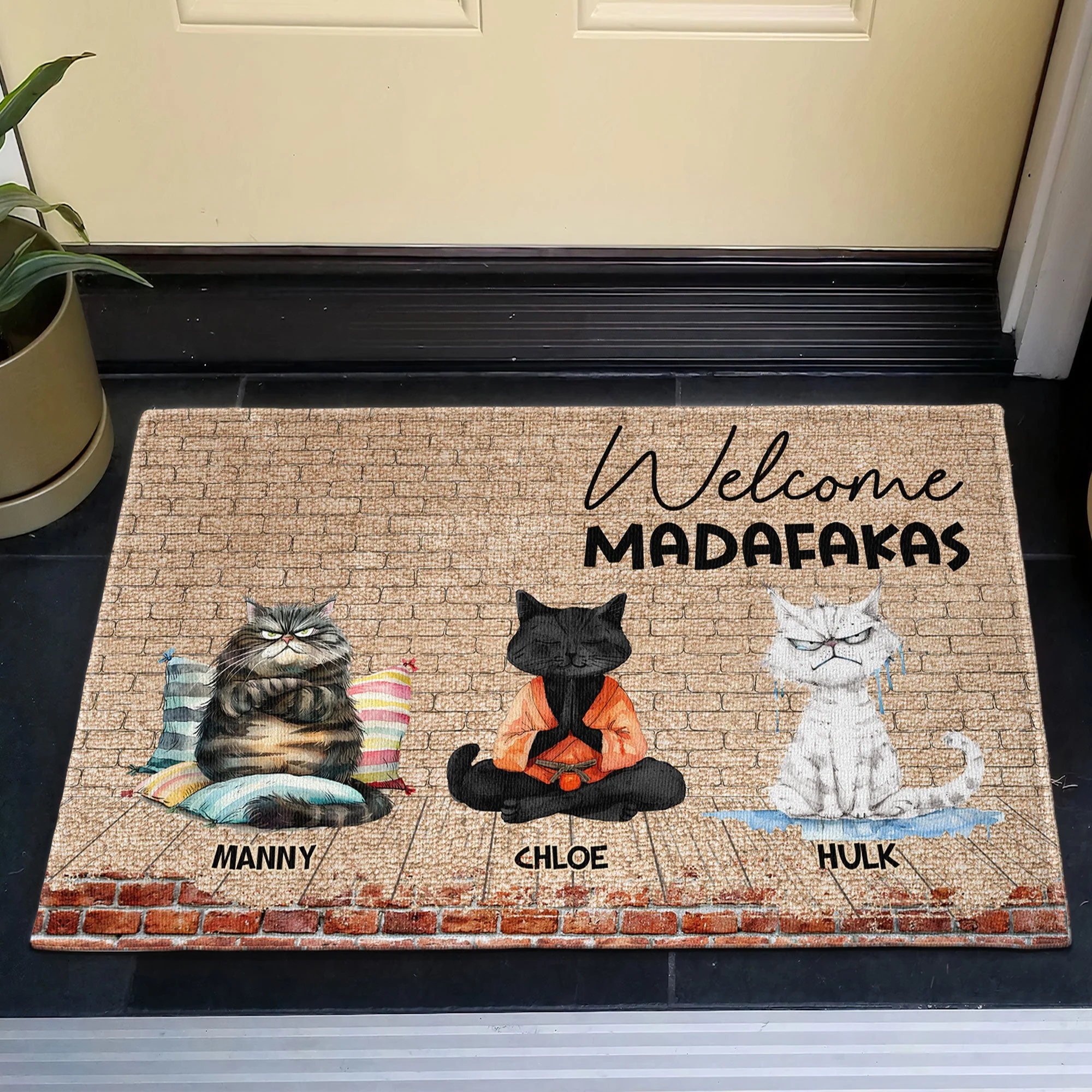 Welcome Madafakas - Personalized Doormat - Image 3