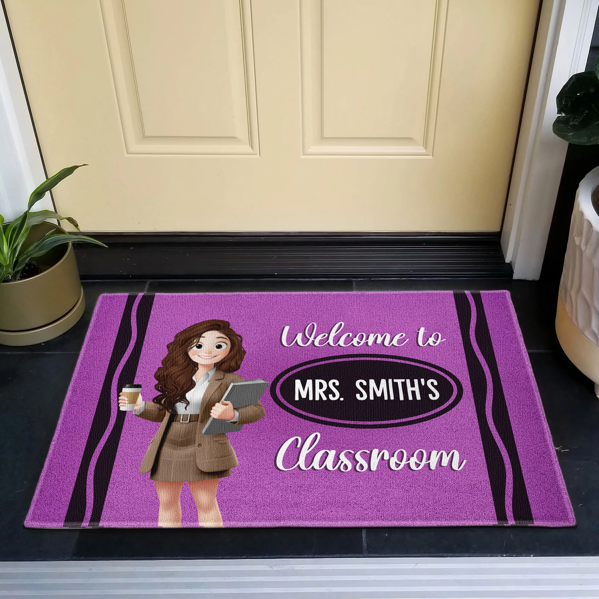 Welcome To My Classroom Decor Gift For Teacher Back To School - Personalized Doormat - Image 2