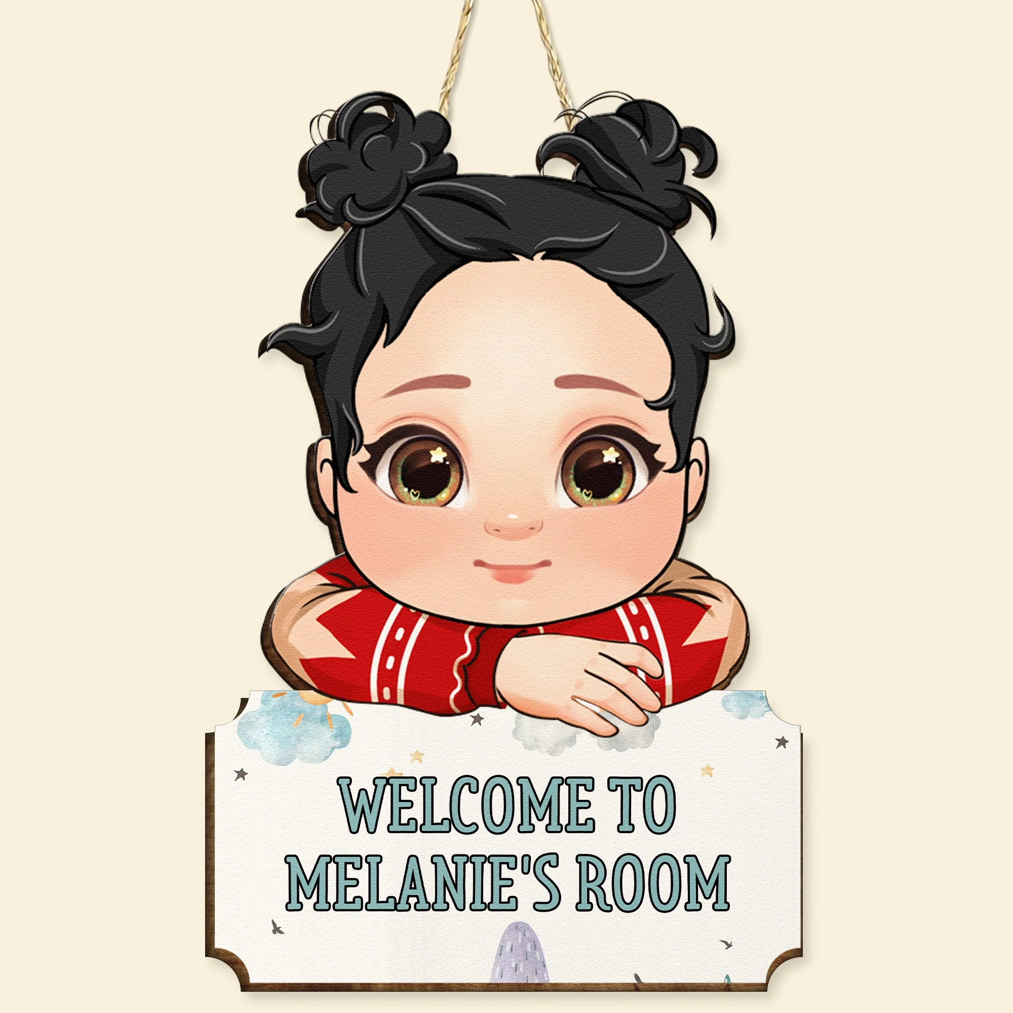 Welcome To My Room - Personalized Wood Sign - Image 4