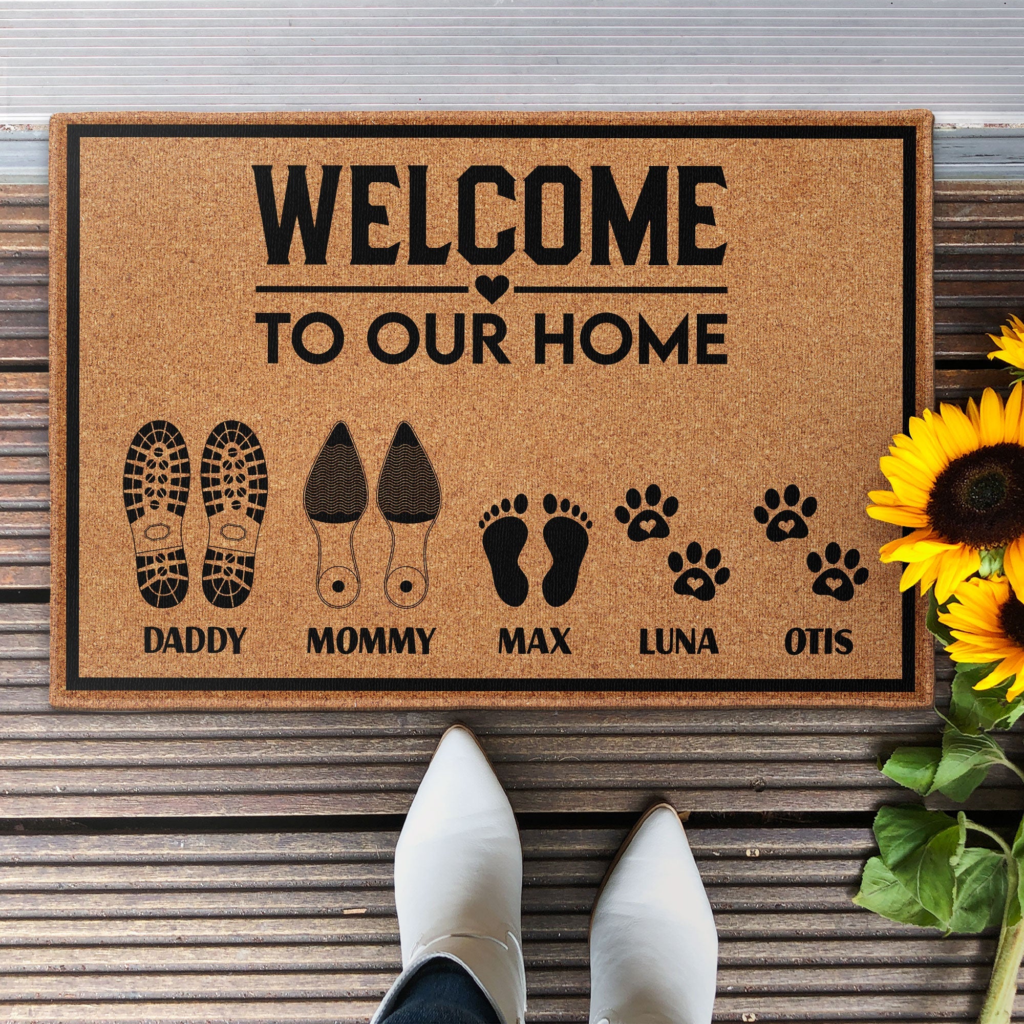 Welcome To Our Home - Personalized Doormat - Image 2