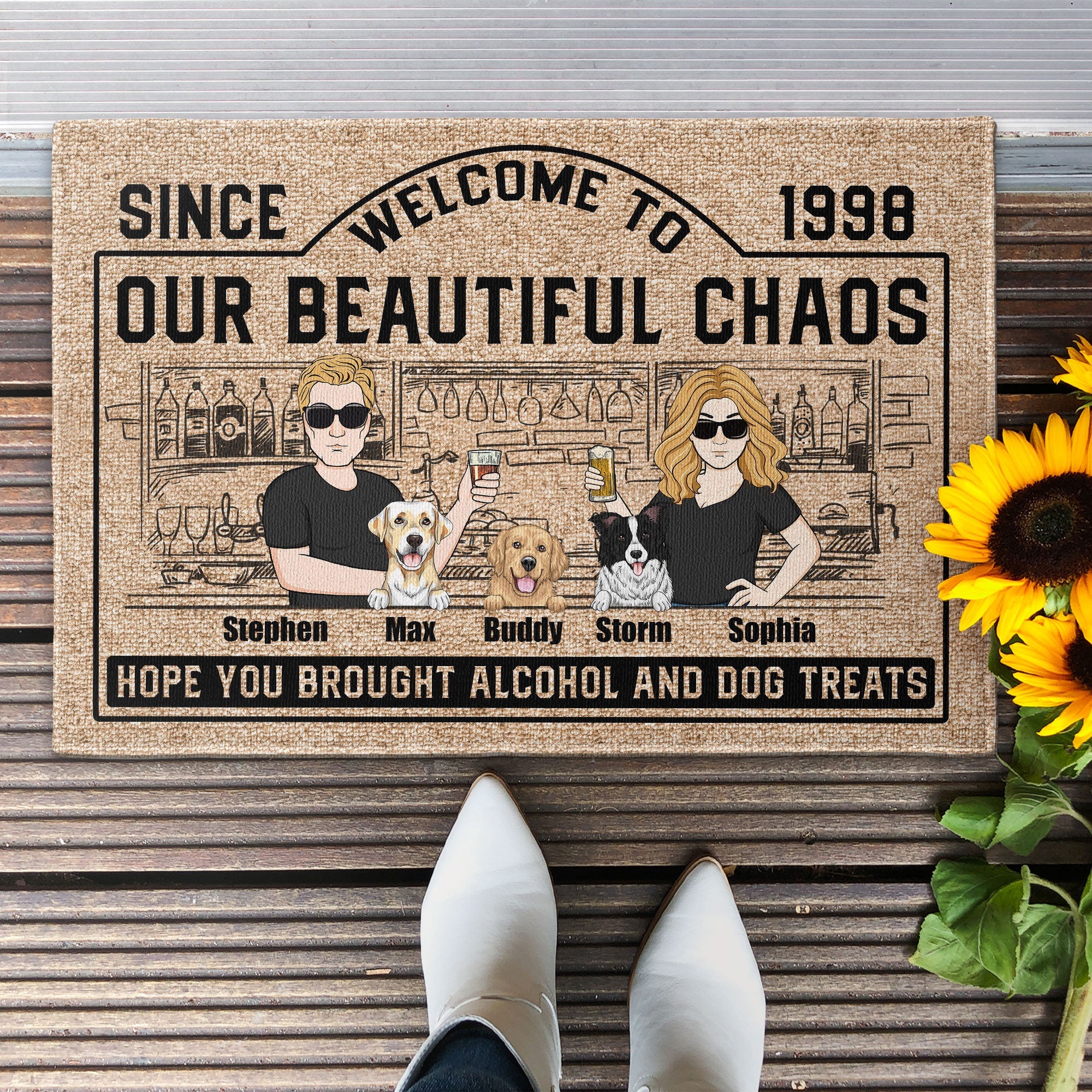 Welcome To The Sh**Show Hope You Brought - Personalized Doormat - Image 2