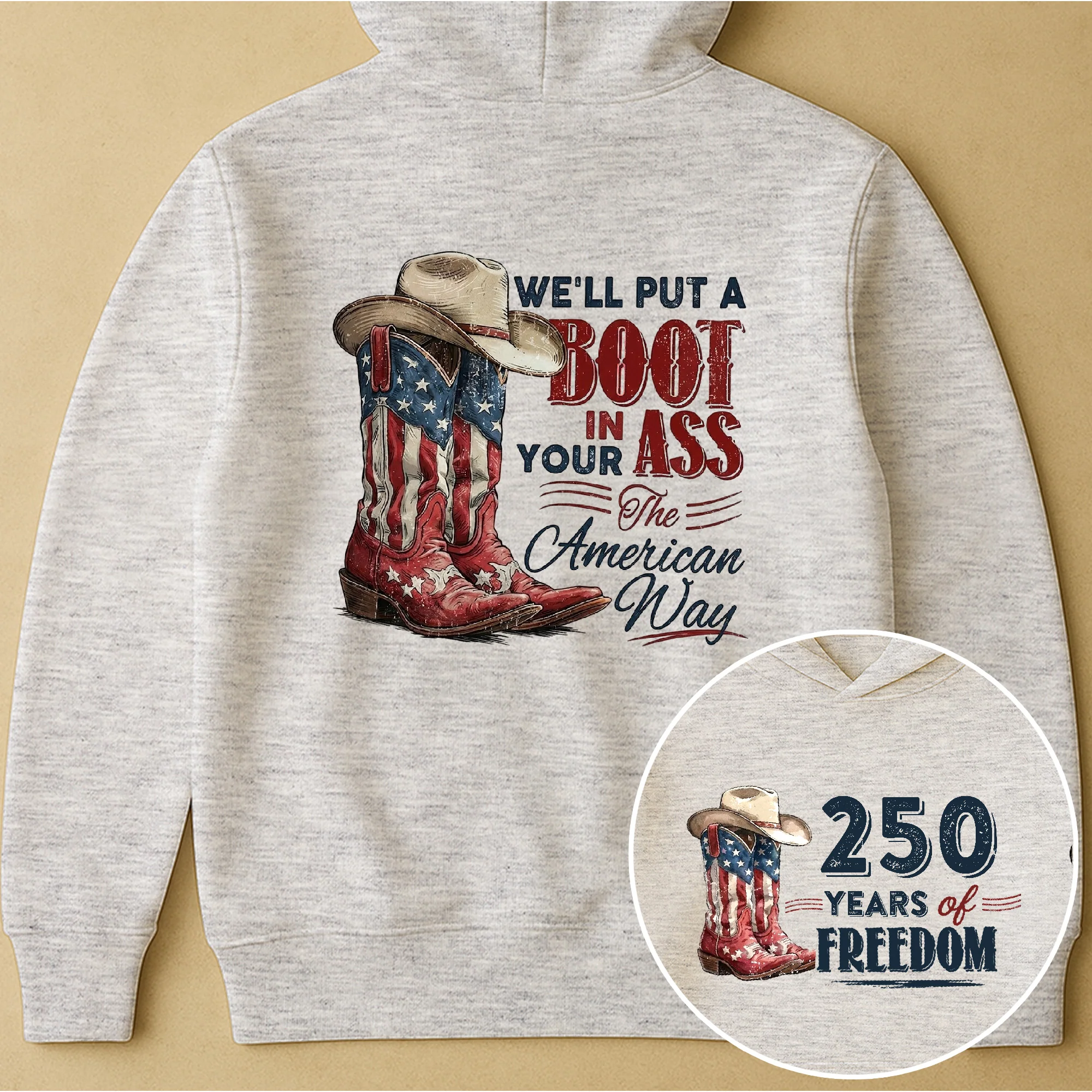 We'll Put A Boot In Your Ass The American Way - Shirt - Image 13