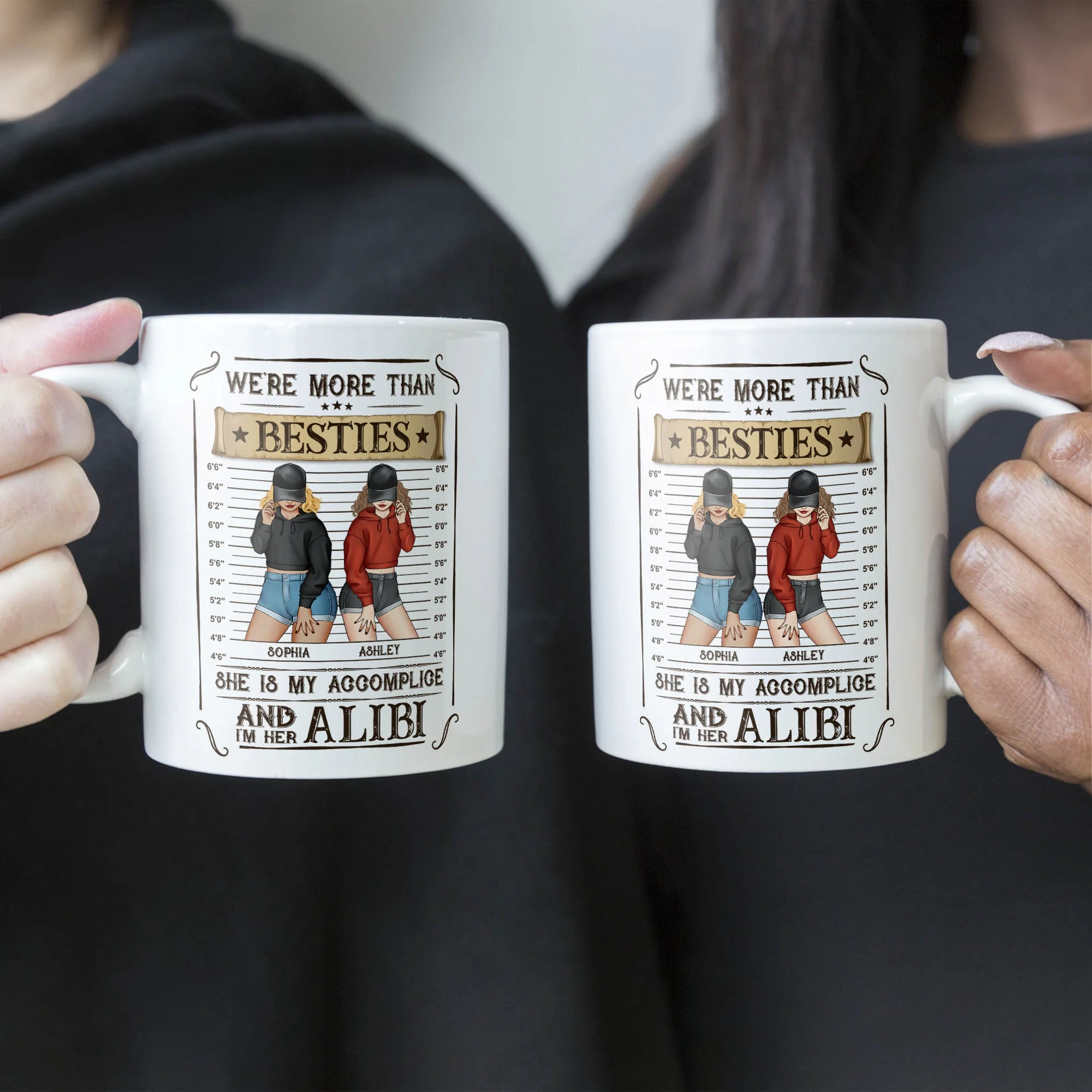 We're Accomplice & Alibi - Personalized Mug - Image 3