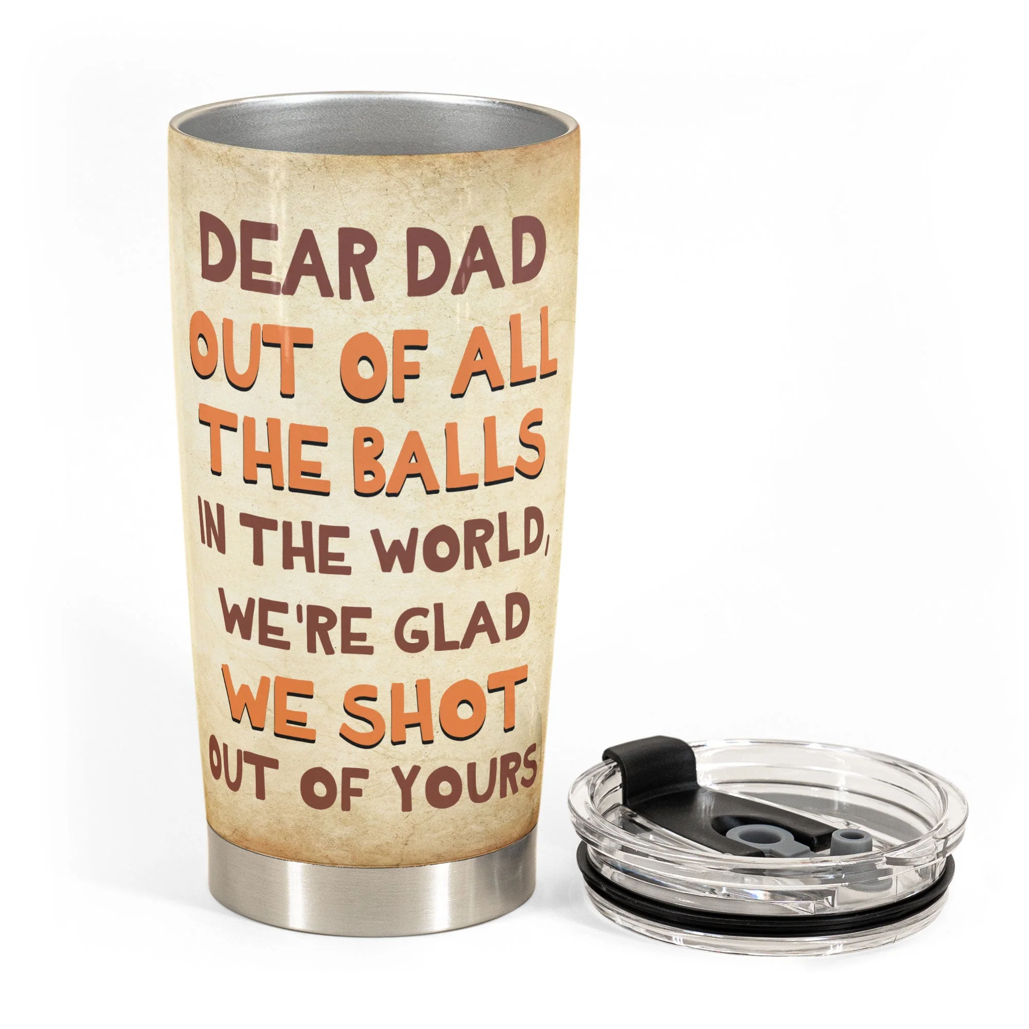 We'Re Glad We Shot Out Of Yours - Personalized Tumbler Cup - Image 3