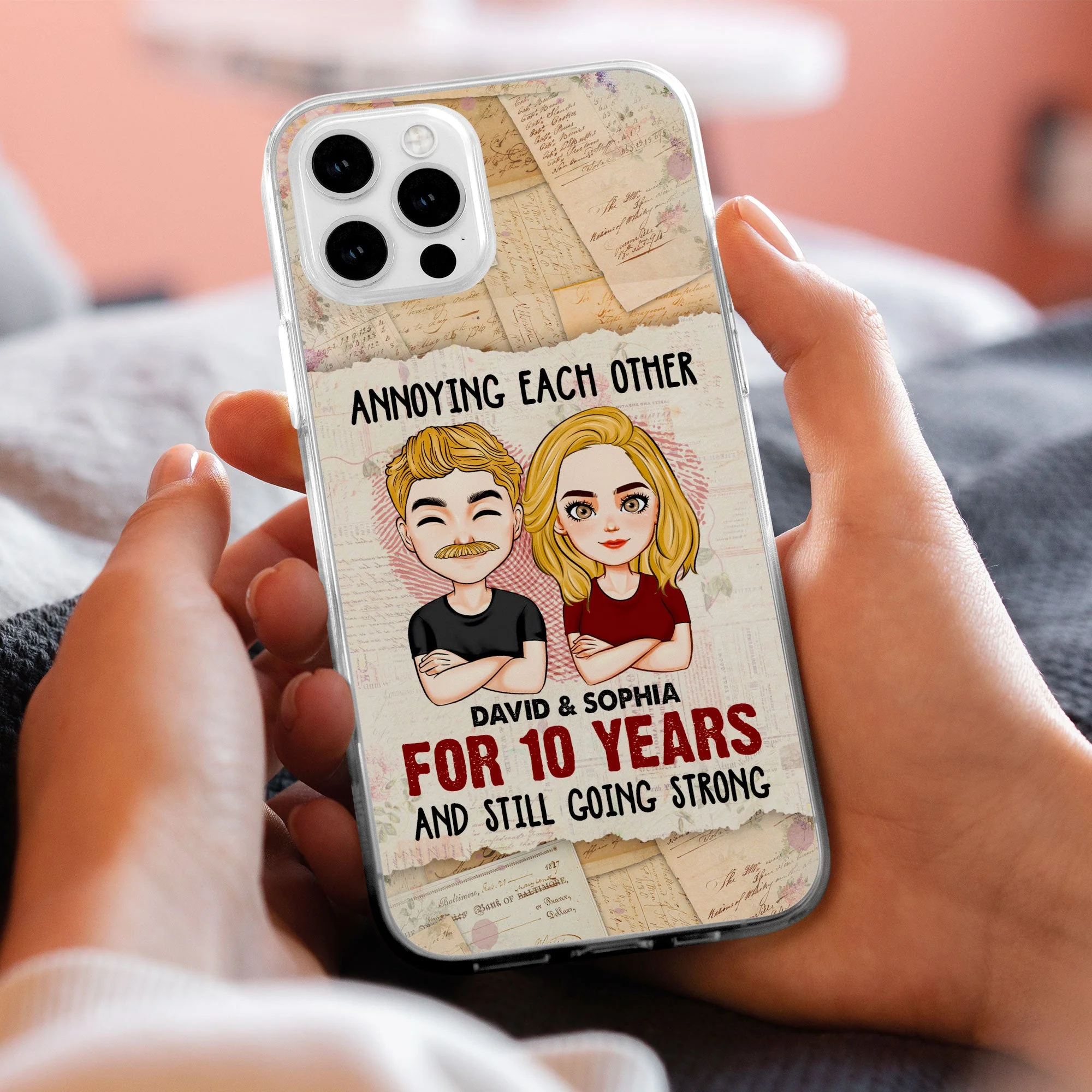 We're Going Strong - Personalized Clear Phone Case - Image 2