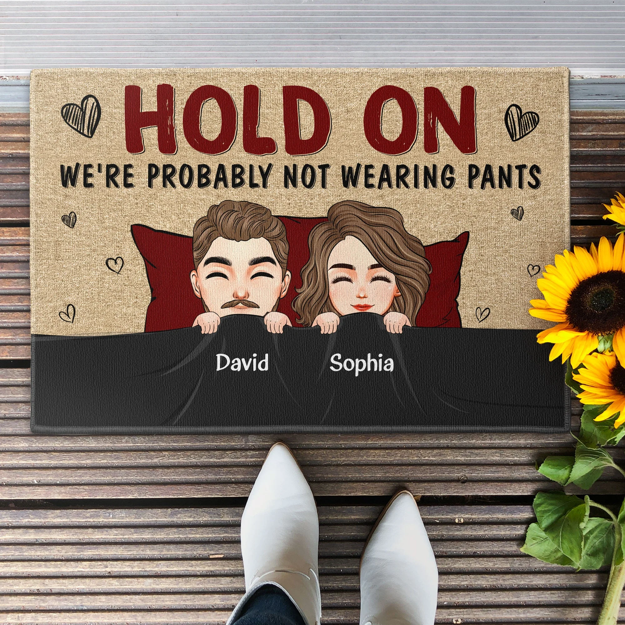 We're Probably Not Wearing Pants - Personalized Doormat - Image 2
