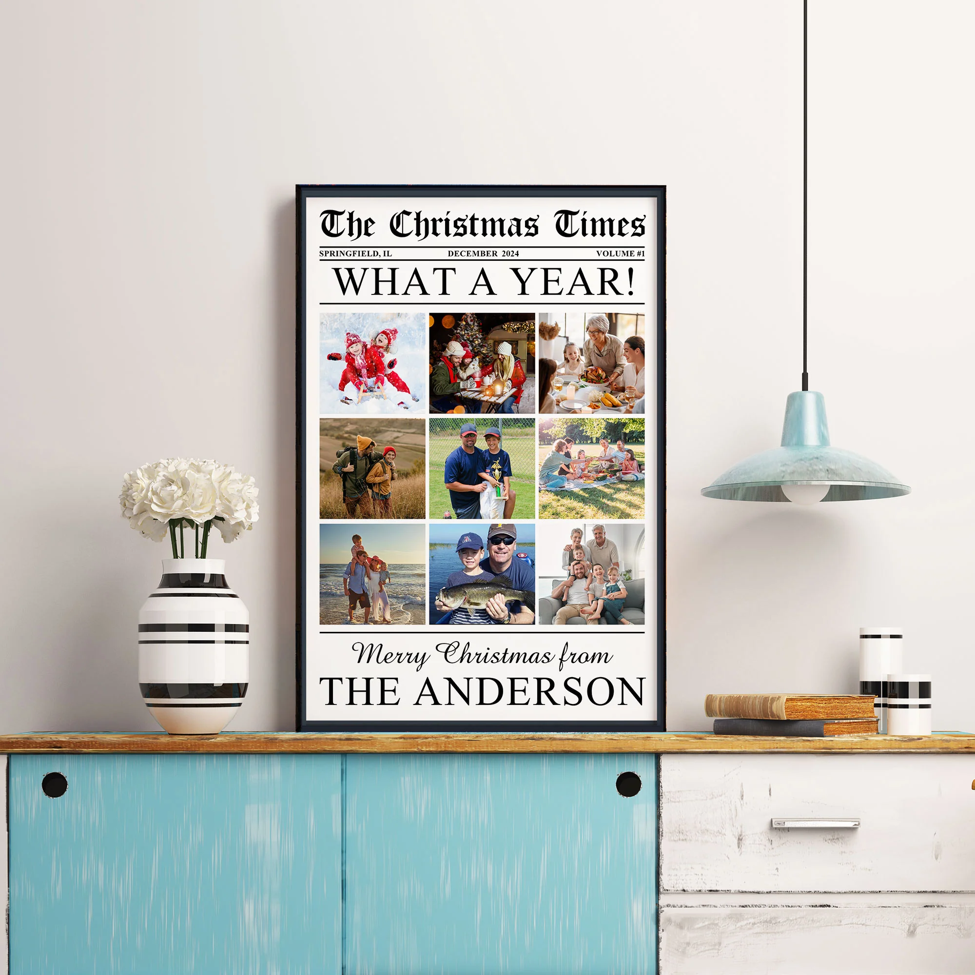 What A Year - Custom Photo - The Christmas Times - For Family, Grandparents - Personalized Photo Poster - Image 5