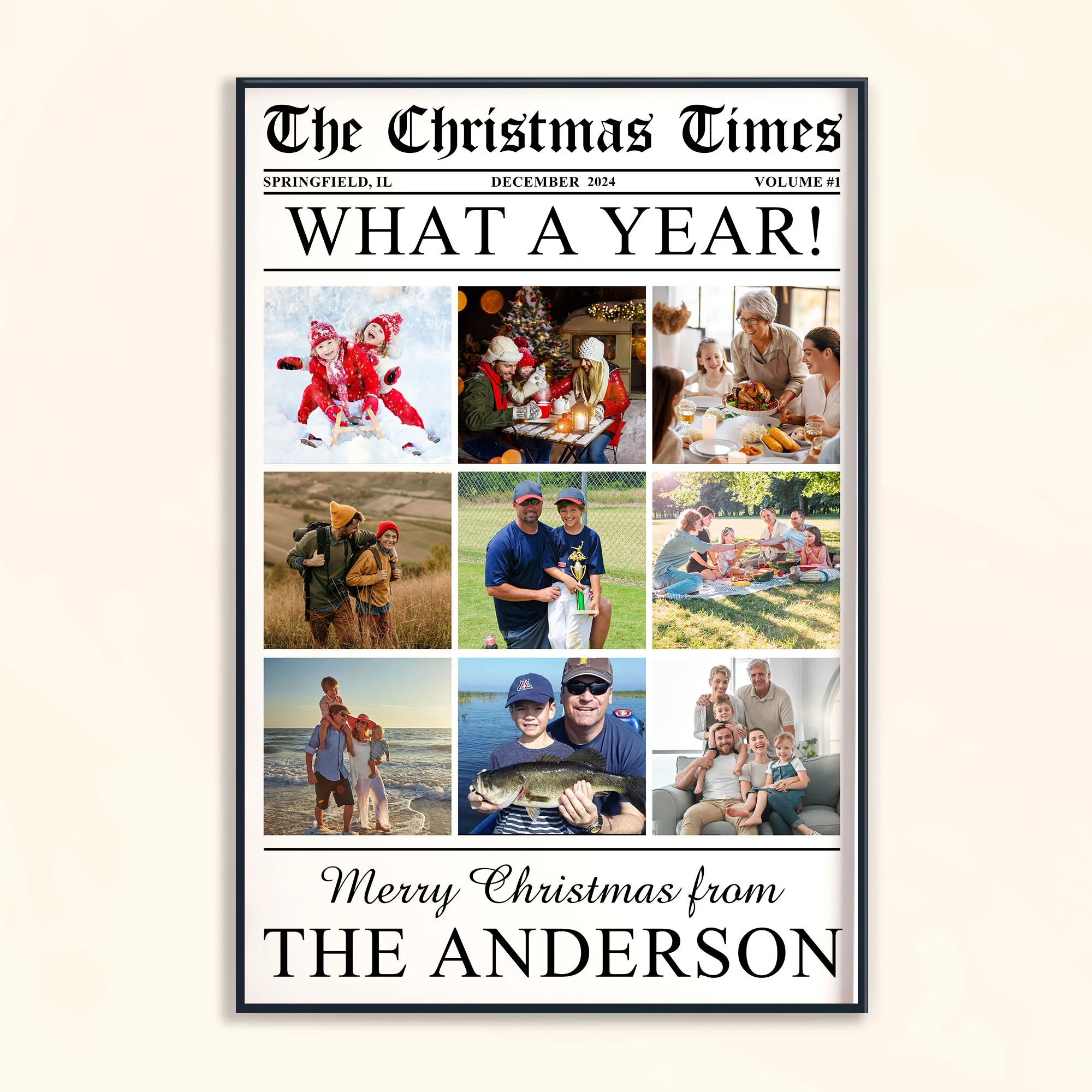 What A Year - Custom Photo - The Christmas Times - For Family, Grandparents - Personalized Photo Poster - Image 6
