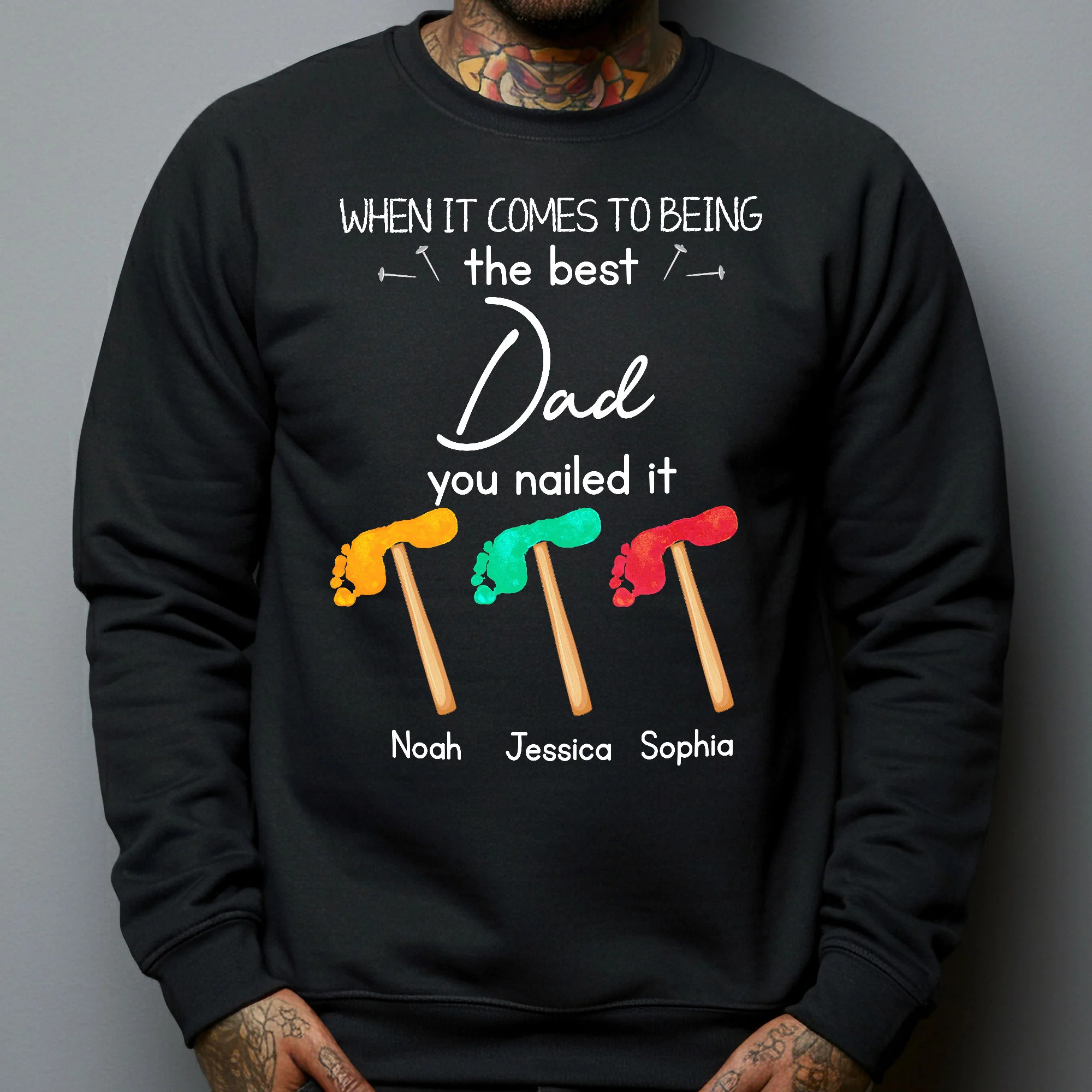 When It Comes To Being The Best Dad You Nailed It - Personalized Shirt - Image 4