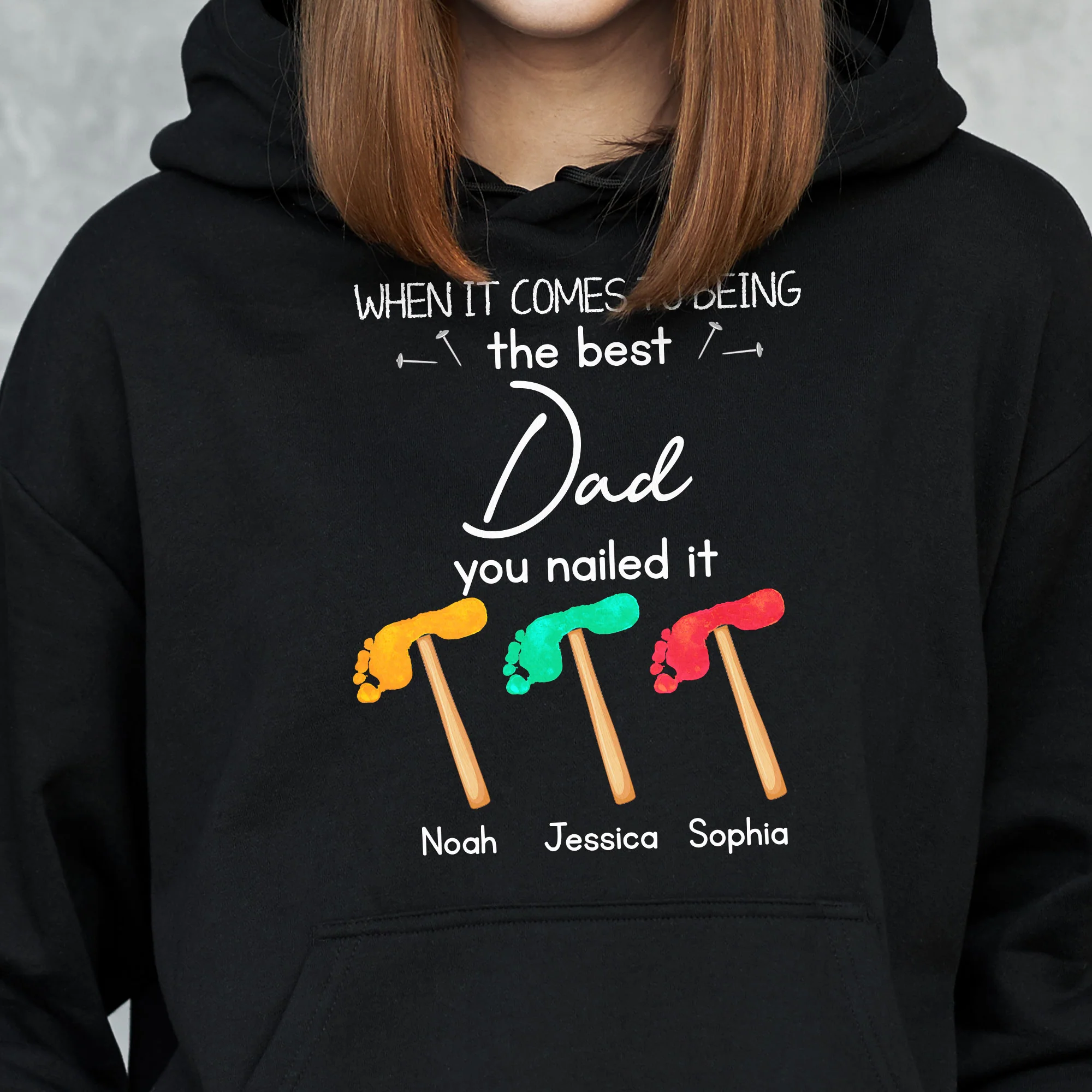 When It Comes To Being The Best Dad You Nailed It - Personalized Shirt - Image 6