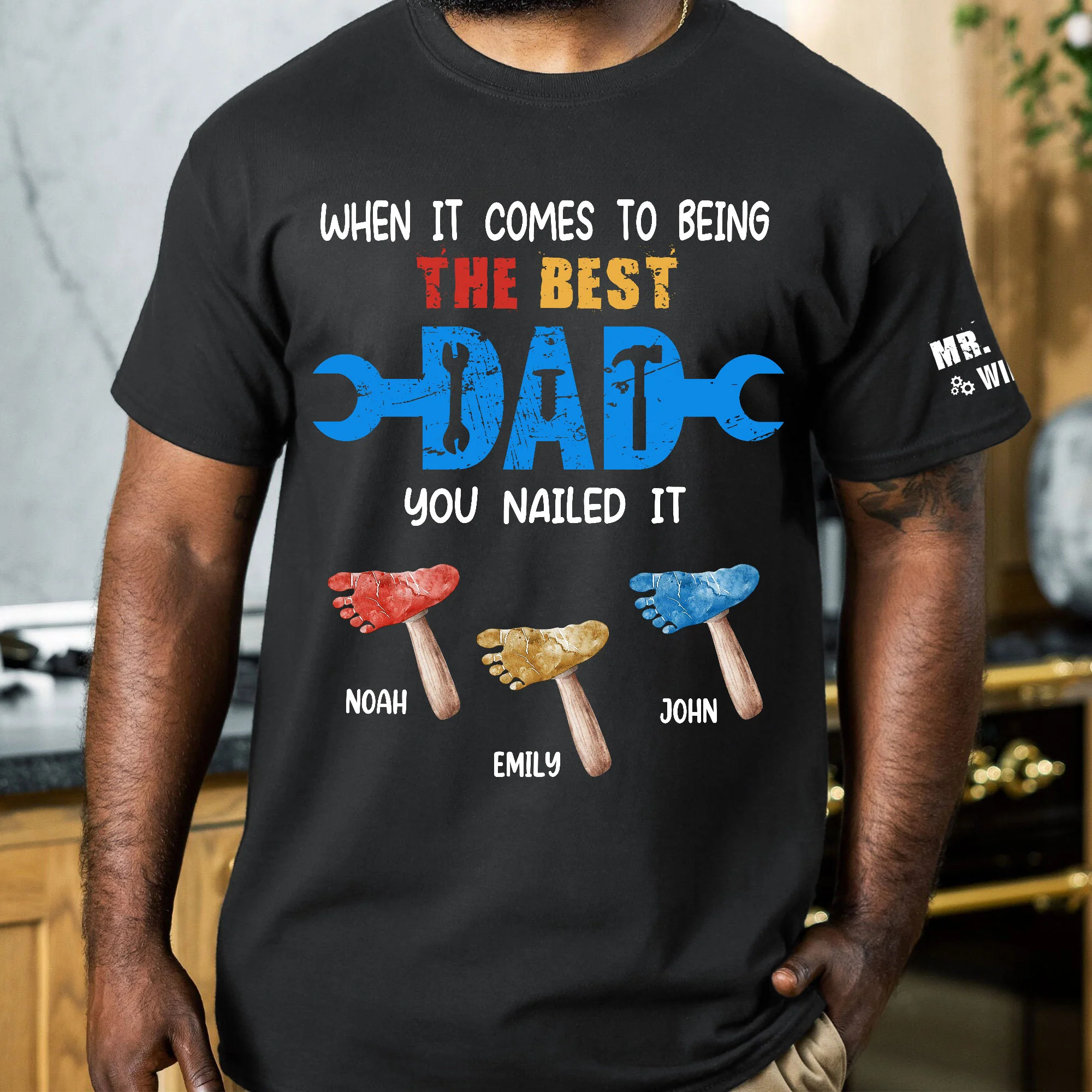 When It Comes To Being The Best Dad You Nailed It - Personalized Shirt - Image 4