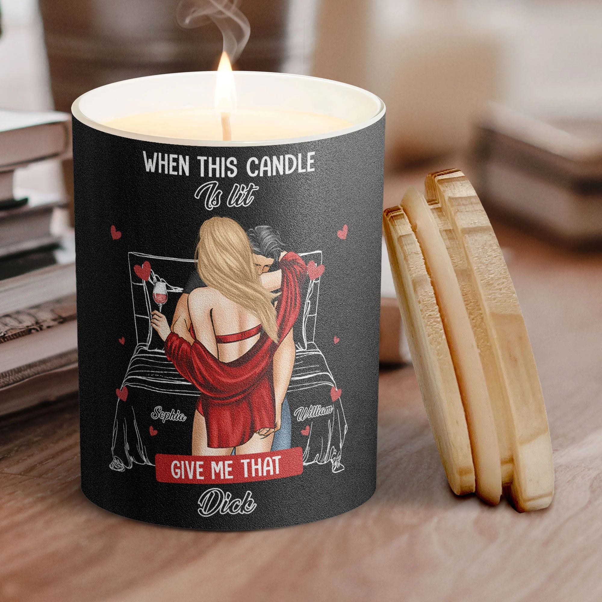 When This Candle Is Lit Give Me That Dic* - Personalized Candle - Image 2