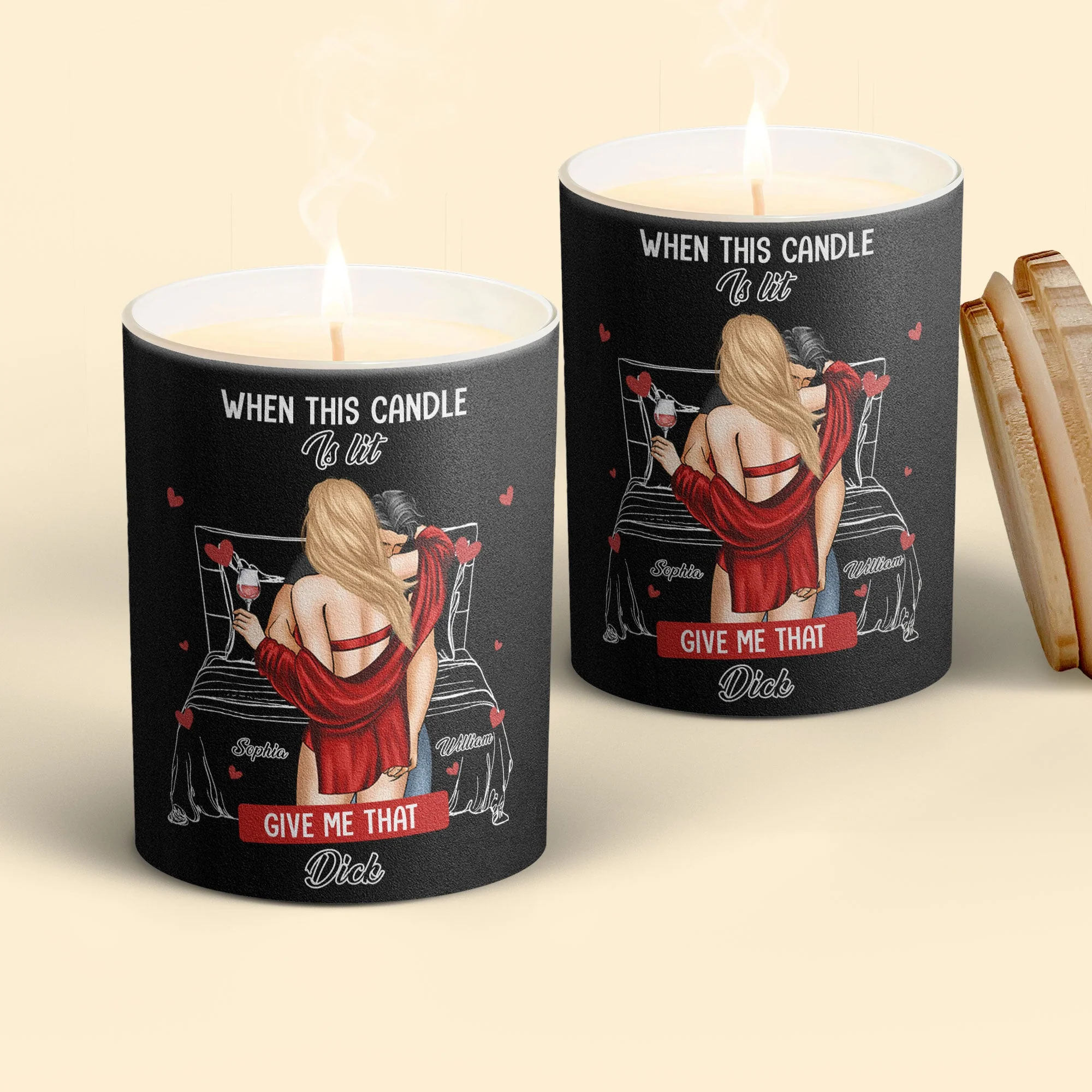 When This Candle Is Lit Give Me That Dic* - Personalized Candle - Image 3