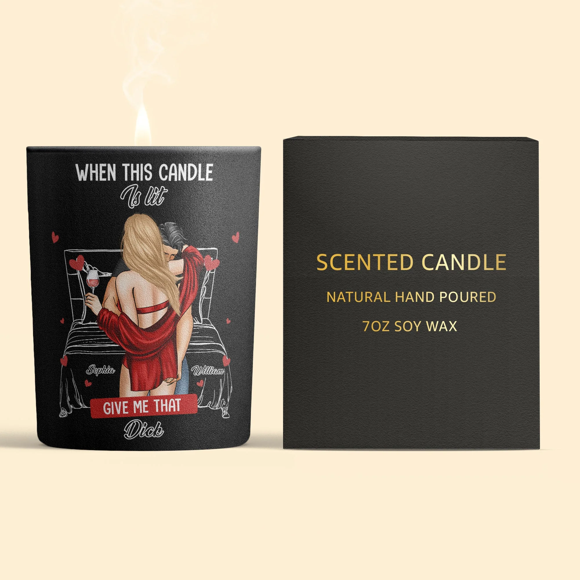 When This Candle Is Lit Give Me That Dic* - Personalized Candle - Image 5