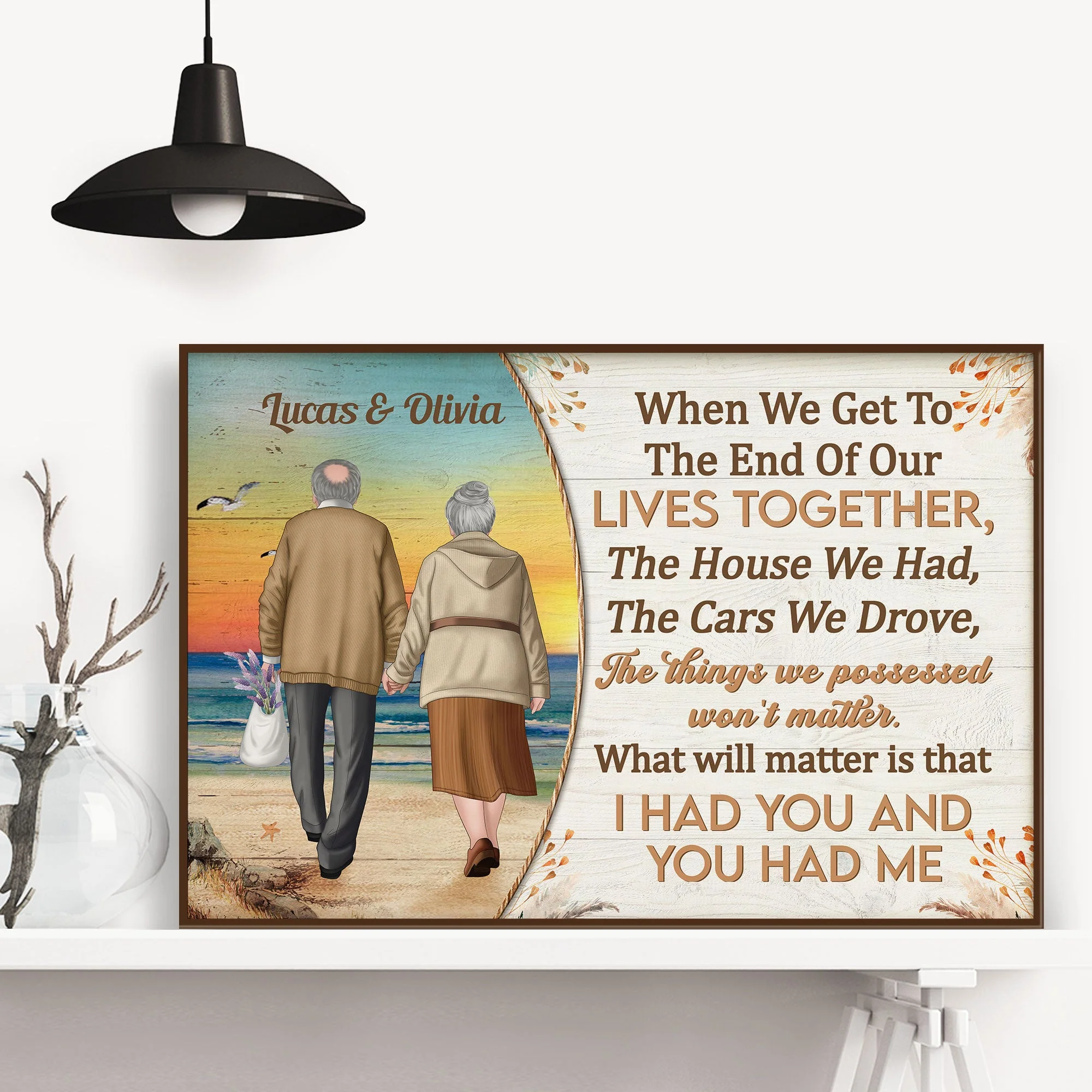 When We Get To The End Of Our Lives - Personalized Poster/Wrapped Canvas - Birthday Anniversary Gifts For Wife, Husband, Gift From Sons, Daughters For Parents - Image 2
