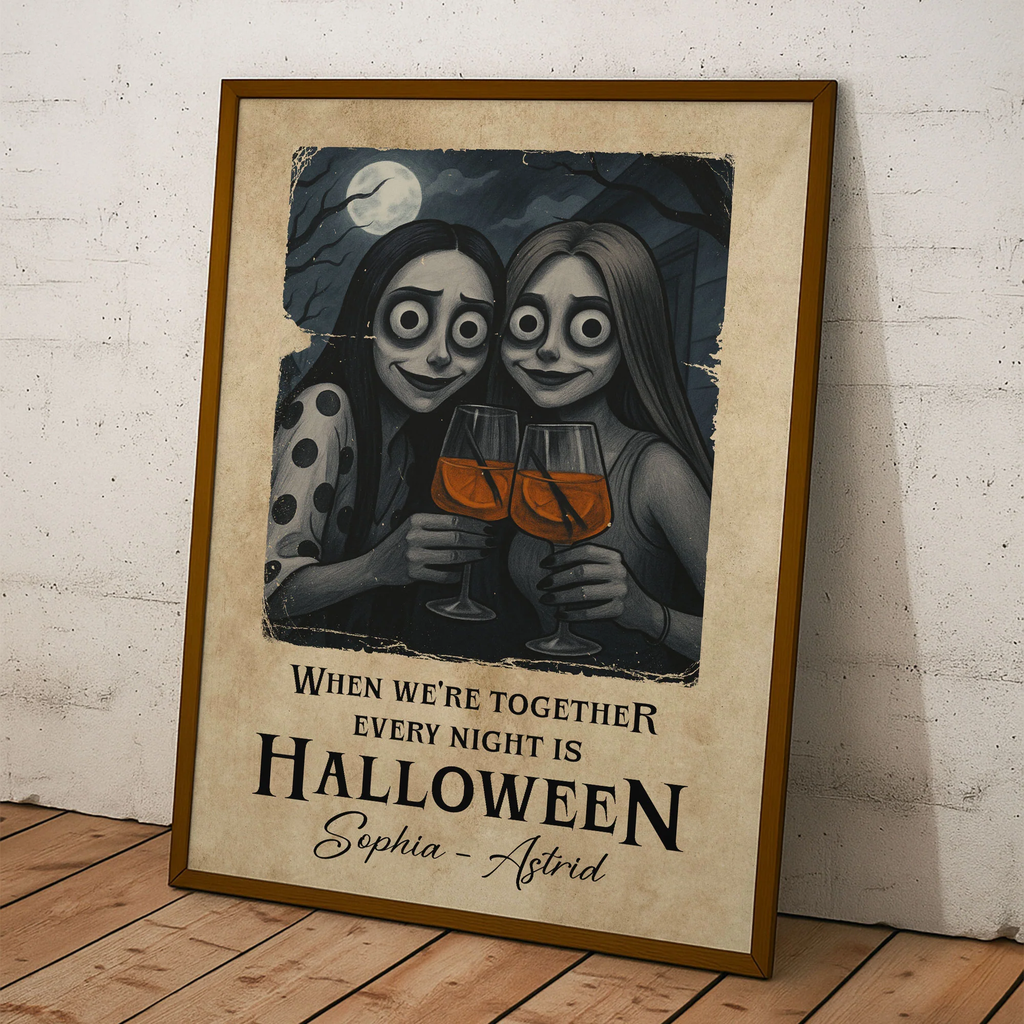 When We're Together Every Night Is Halloween - Personalized Photo Poster - Image 5