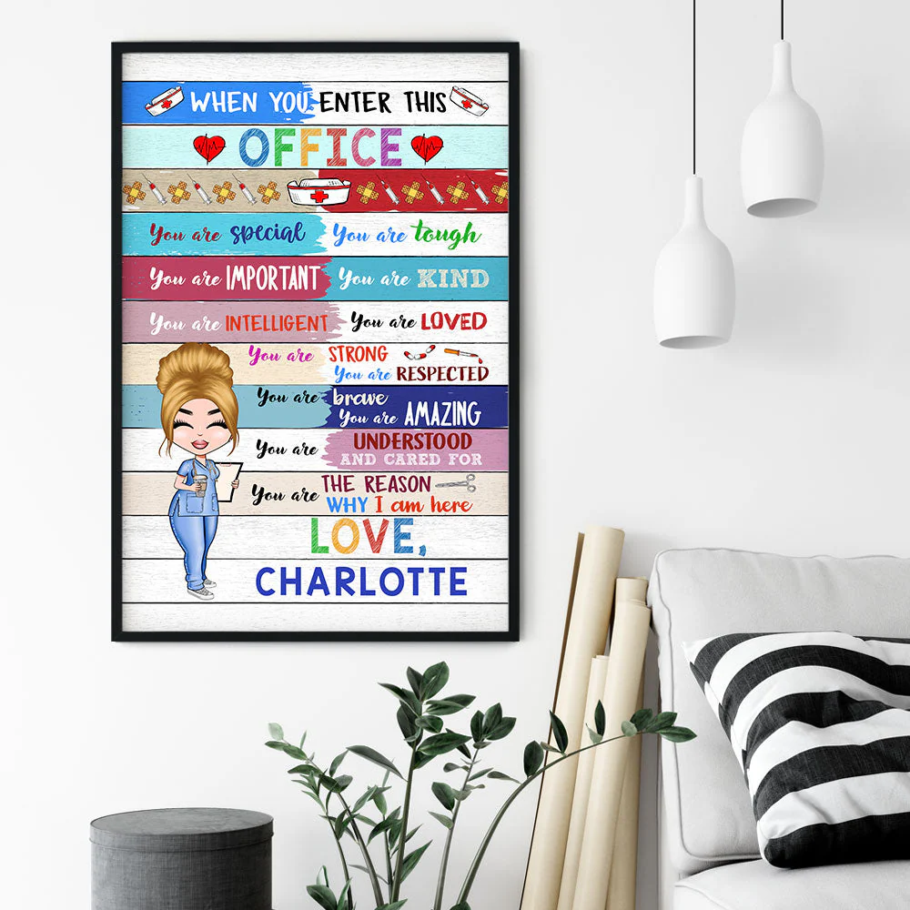 When You Enter This Office - Personalized Poster/Wrapped Canvas - Gift For Doctor & Nurse - Image 2