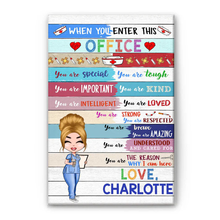 When You Enter This Office - Personalized Poster/Wrapped Canvas - Gift For Doctor & Nurse - Image 3