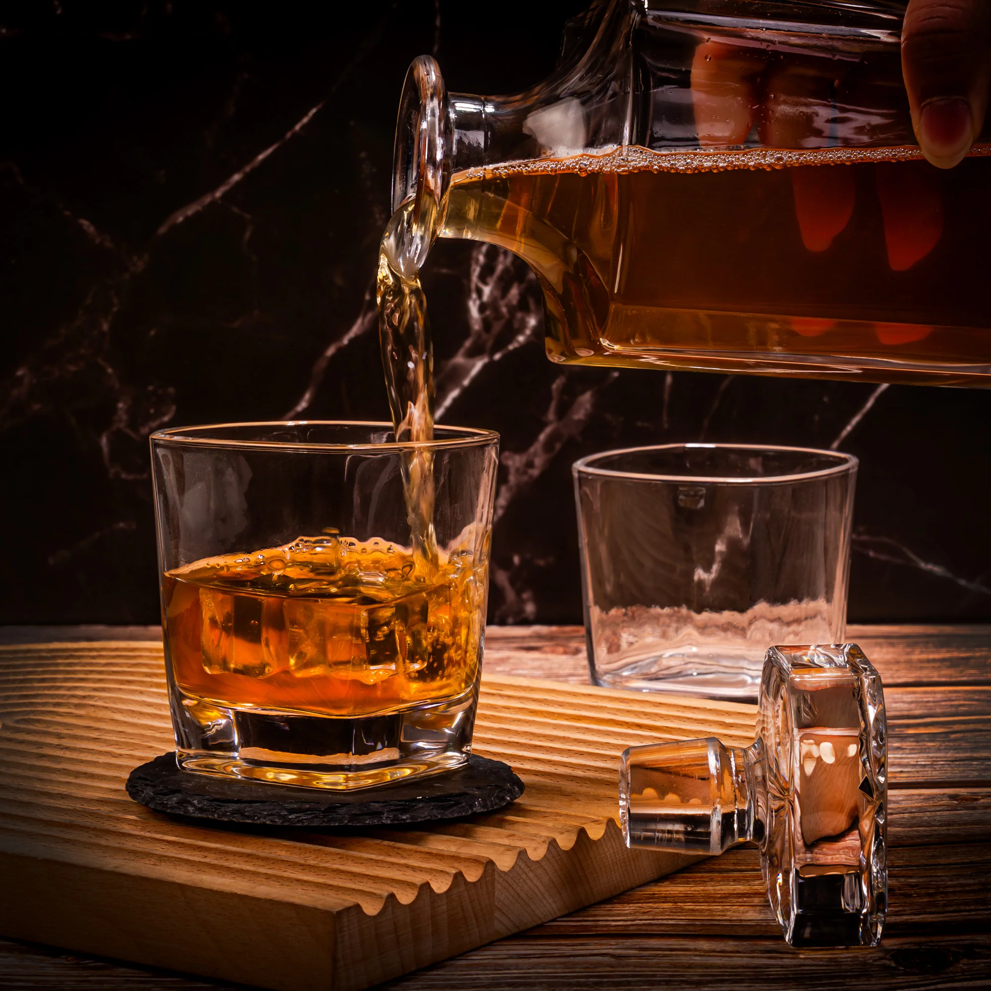 Whiskey, Rum, Bourbon, Gin, Wine, Vodka Rules - Personalized Whiskey Decanter Set - Image 3