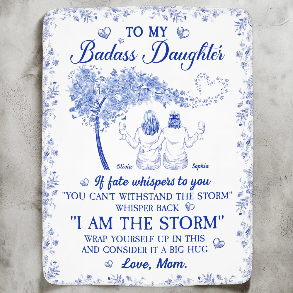 Whisper Back "I Am The Storm" - Personalized Blanket - Image 2
